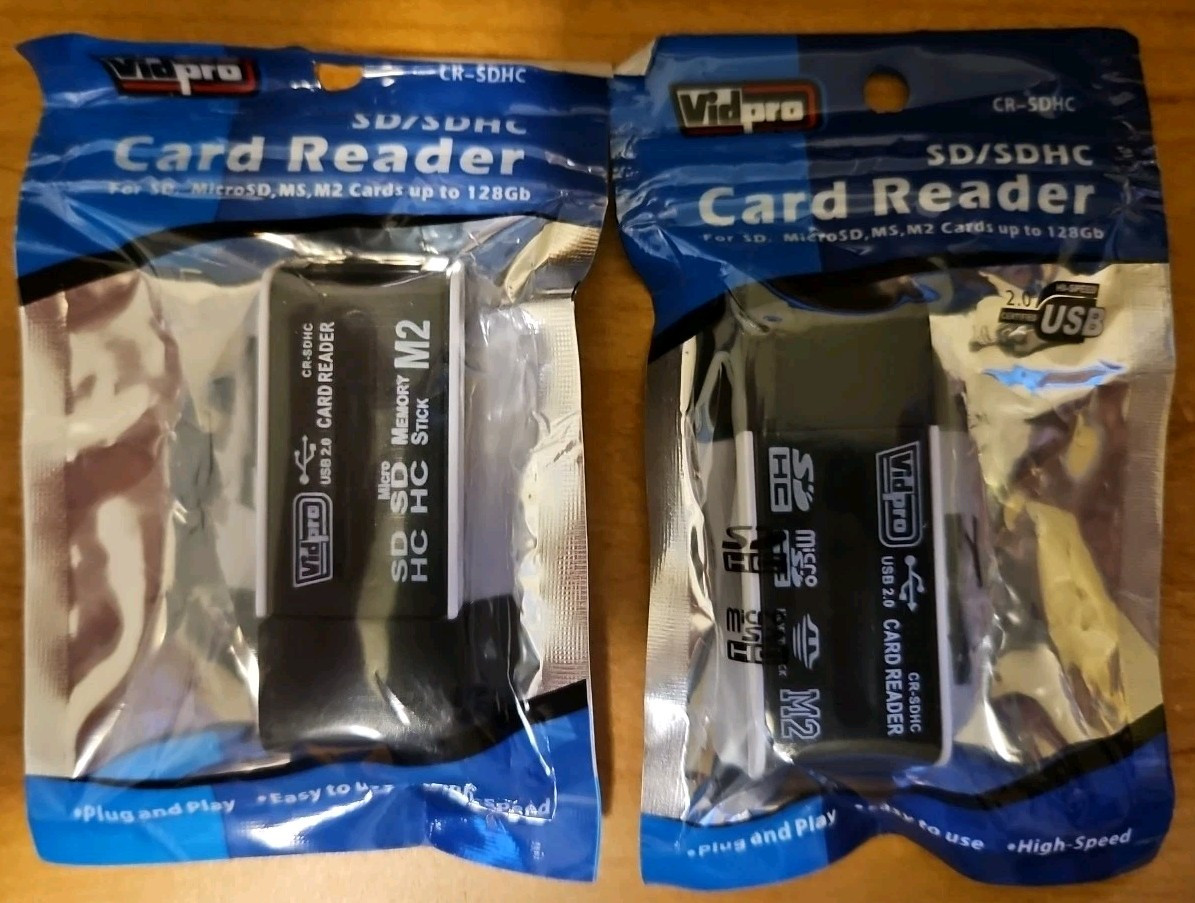 Vidpro SD/SDHC Card Reader 2-Pack Bundle
