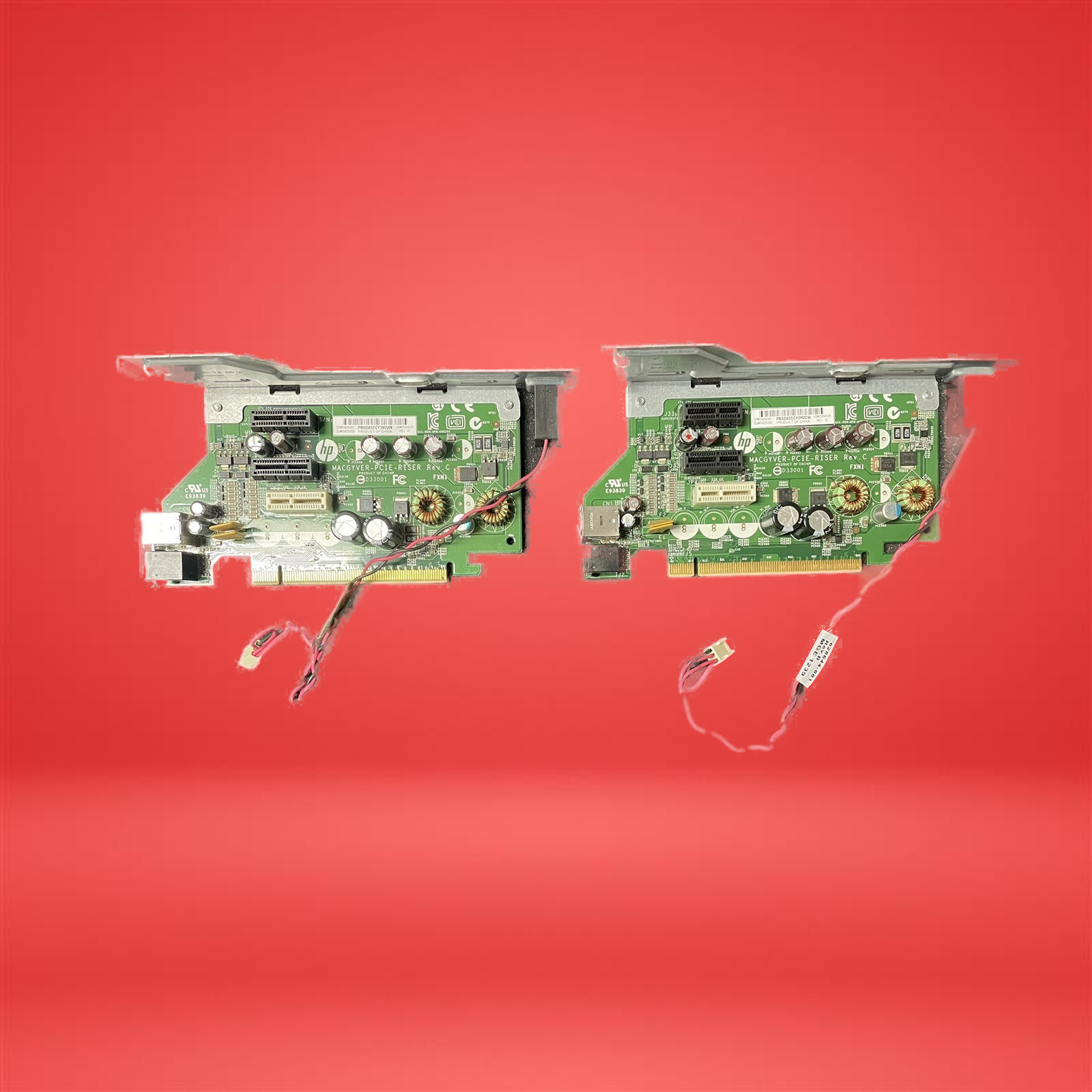 2x HP 640266-001 638944-001 PCIe Riser Cards RP5800 POS PC Adapter Lot