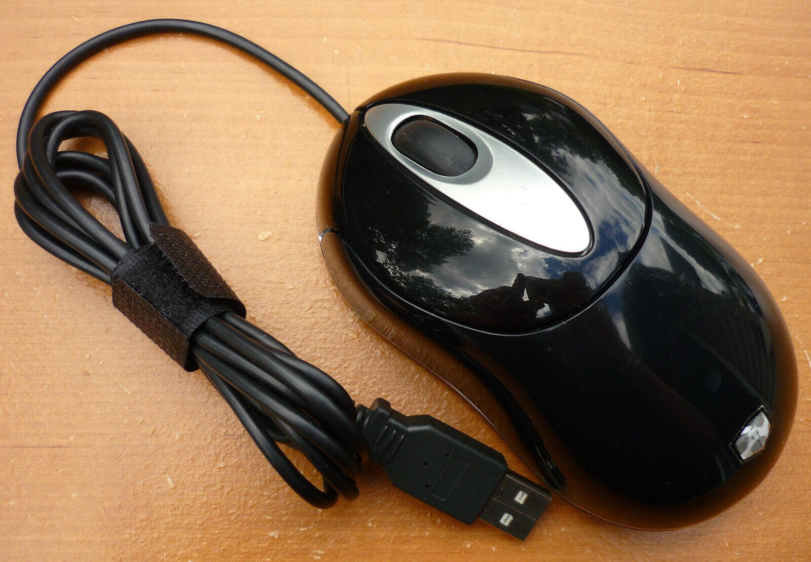 Vintage Black Gateway MOAKUO Optical Wheel Mouse USB Wired - Cleaned & Tested