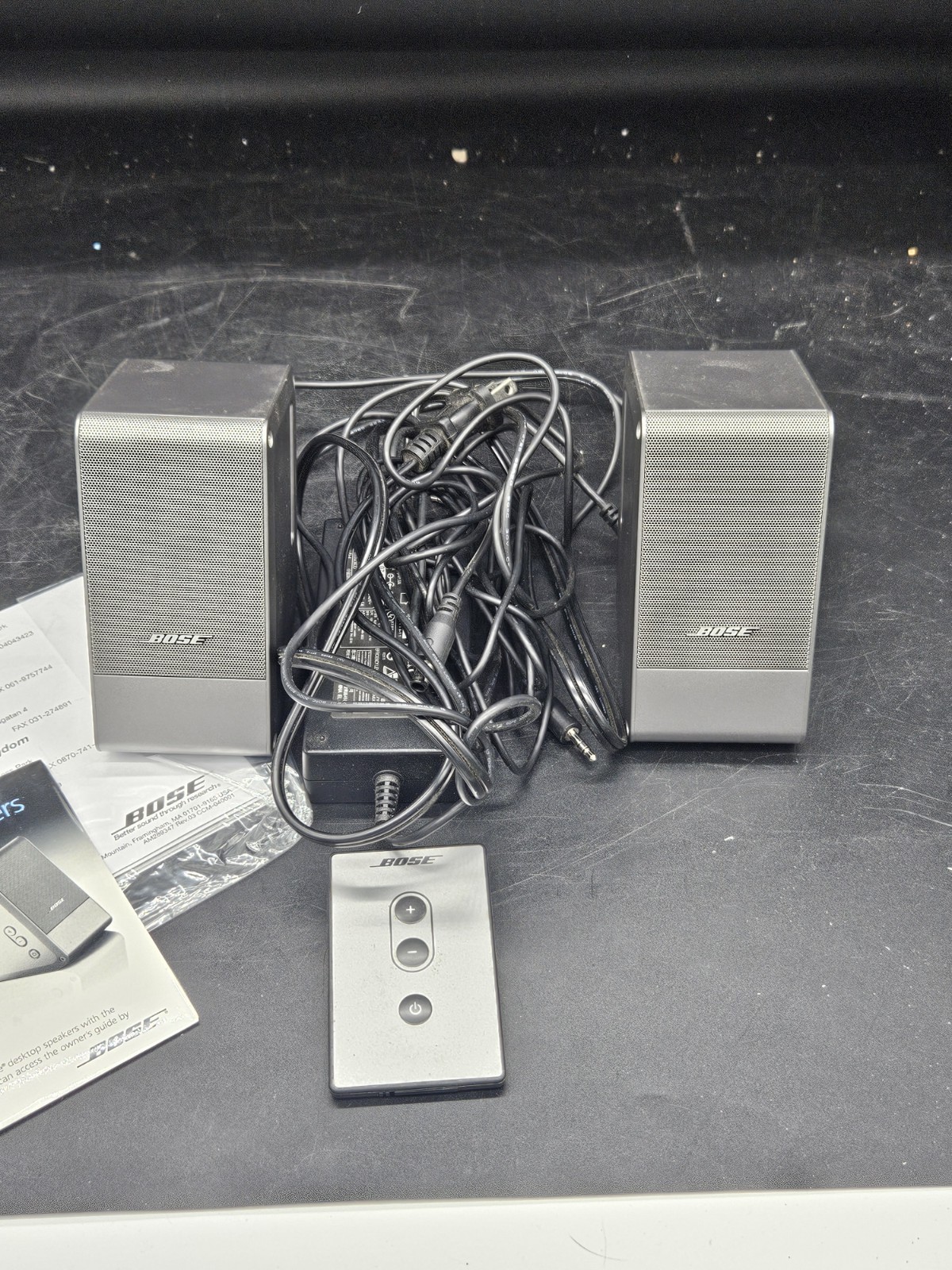 Bose Computer MusicMonitor Computer Speakers Desktop PC Silver Bose Sound