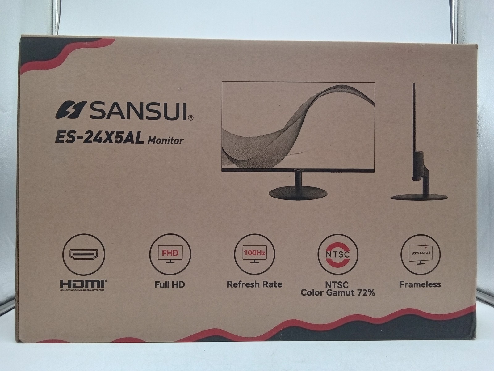 SANSUI 24" LED Gaming Monitor ES-24X5AL 100Hz 1080p HDMI
