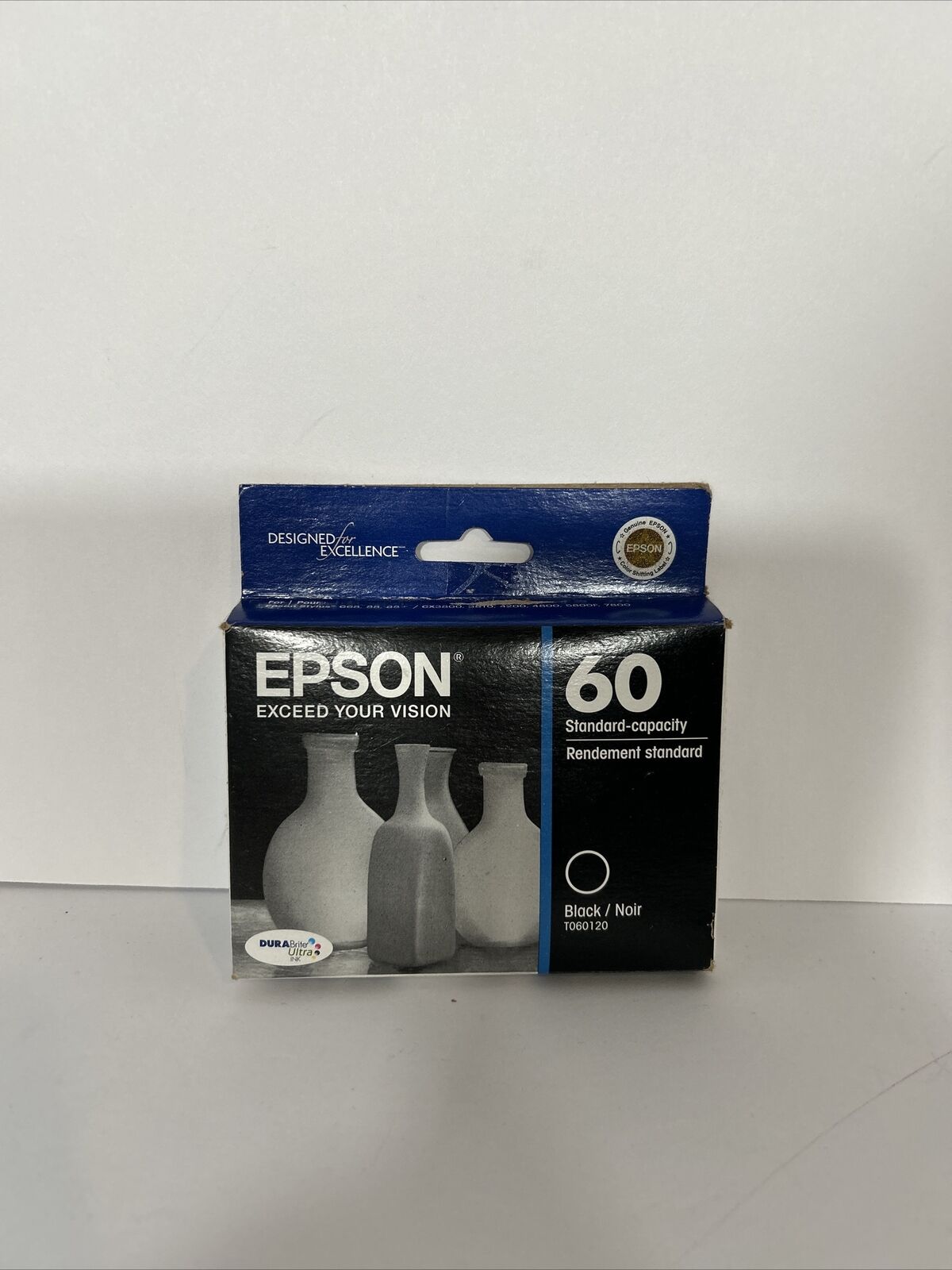 NEW Epson 60 Standard Capacity T060120 Black Ink Cartridge Expires 04/2015