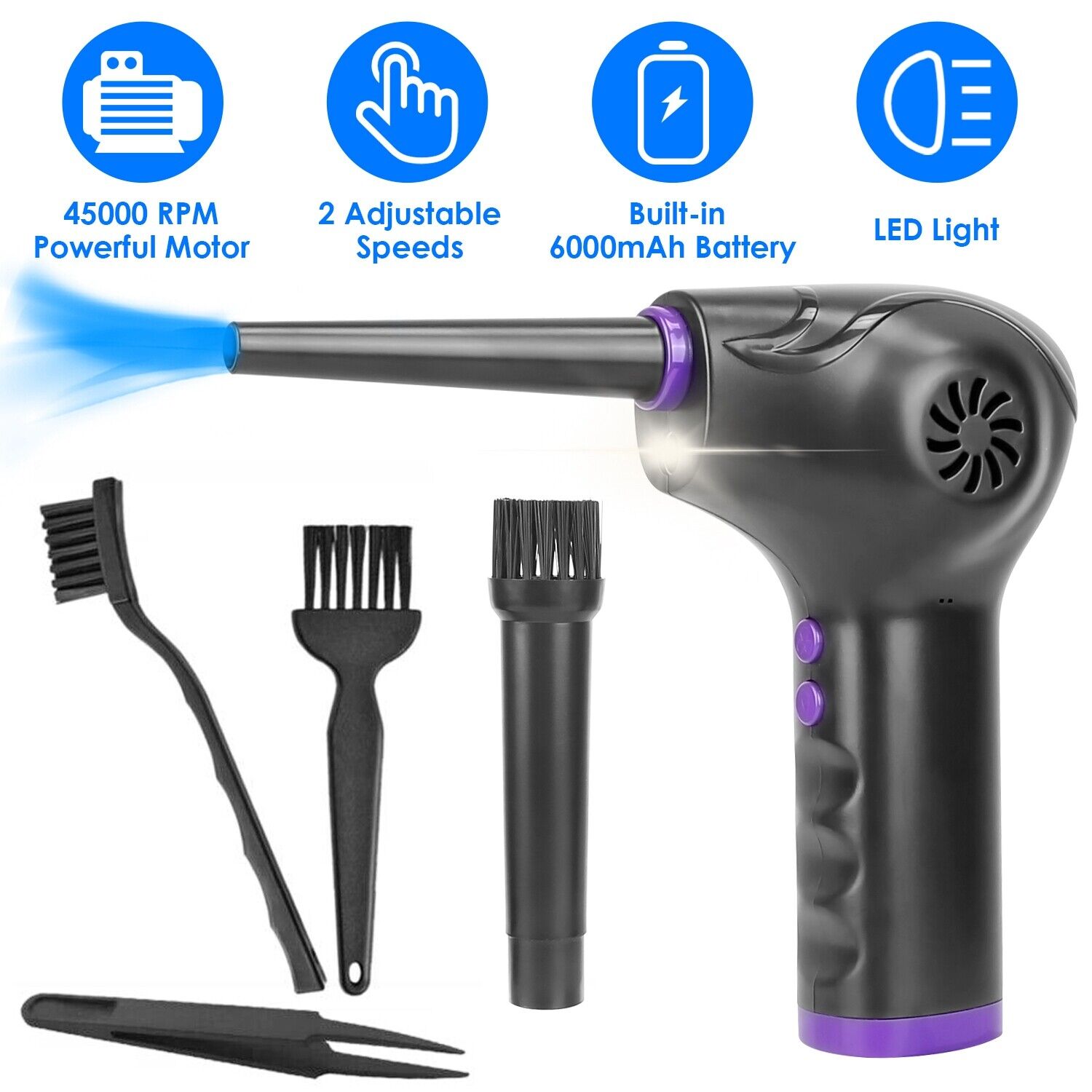 Electric Air Duster Cordless Rechargeable Cleaner for Keyboard Cleaning Kits