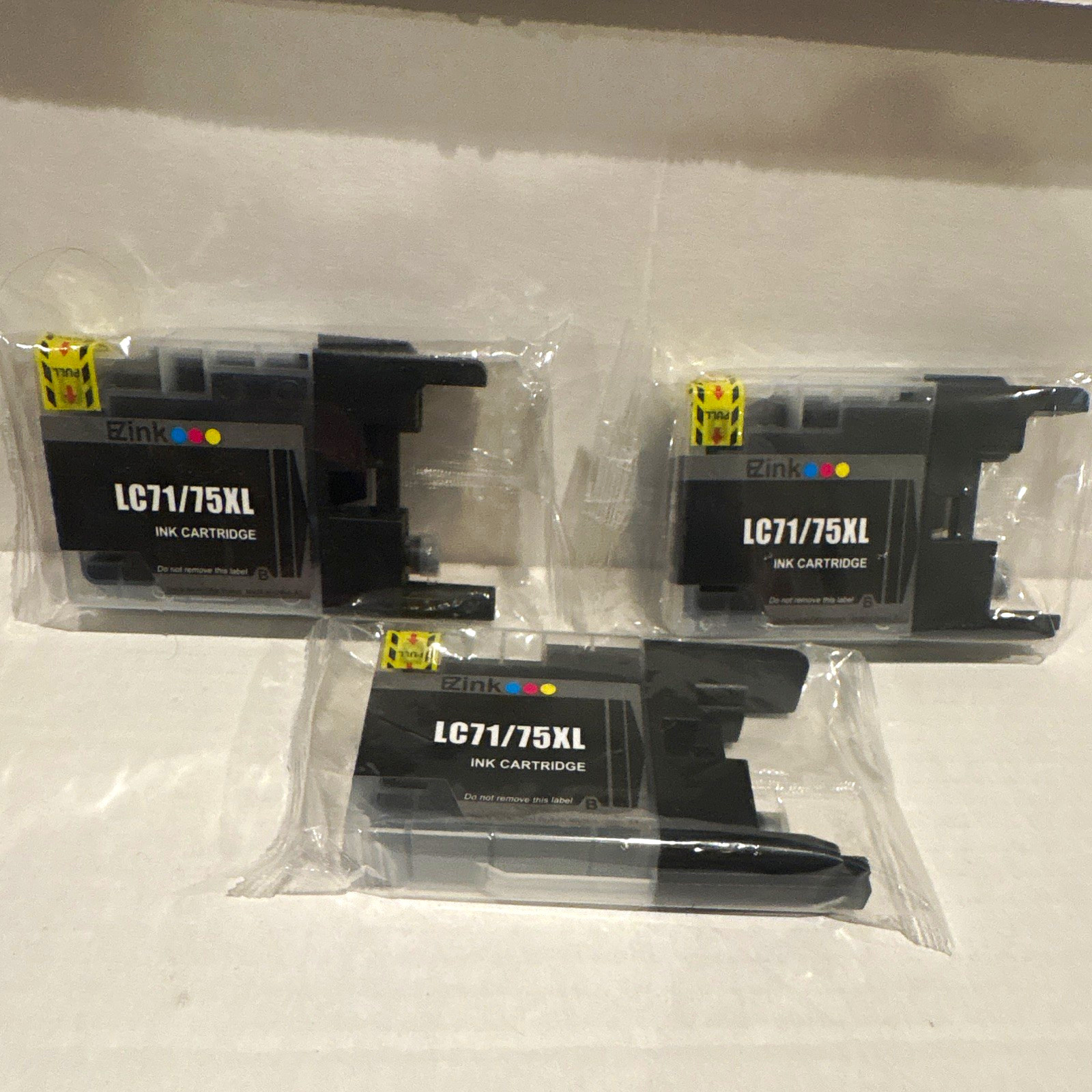 EZink LC71/75XL Compatible Black Inkjet Ink Cartridge 3-Pack For Brother