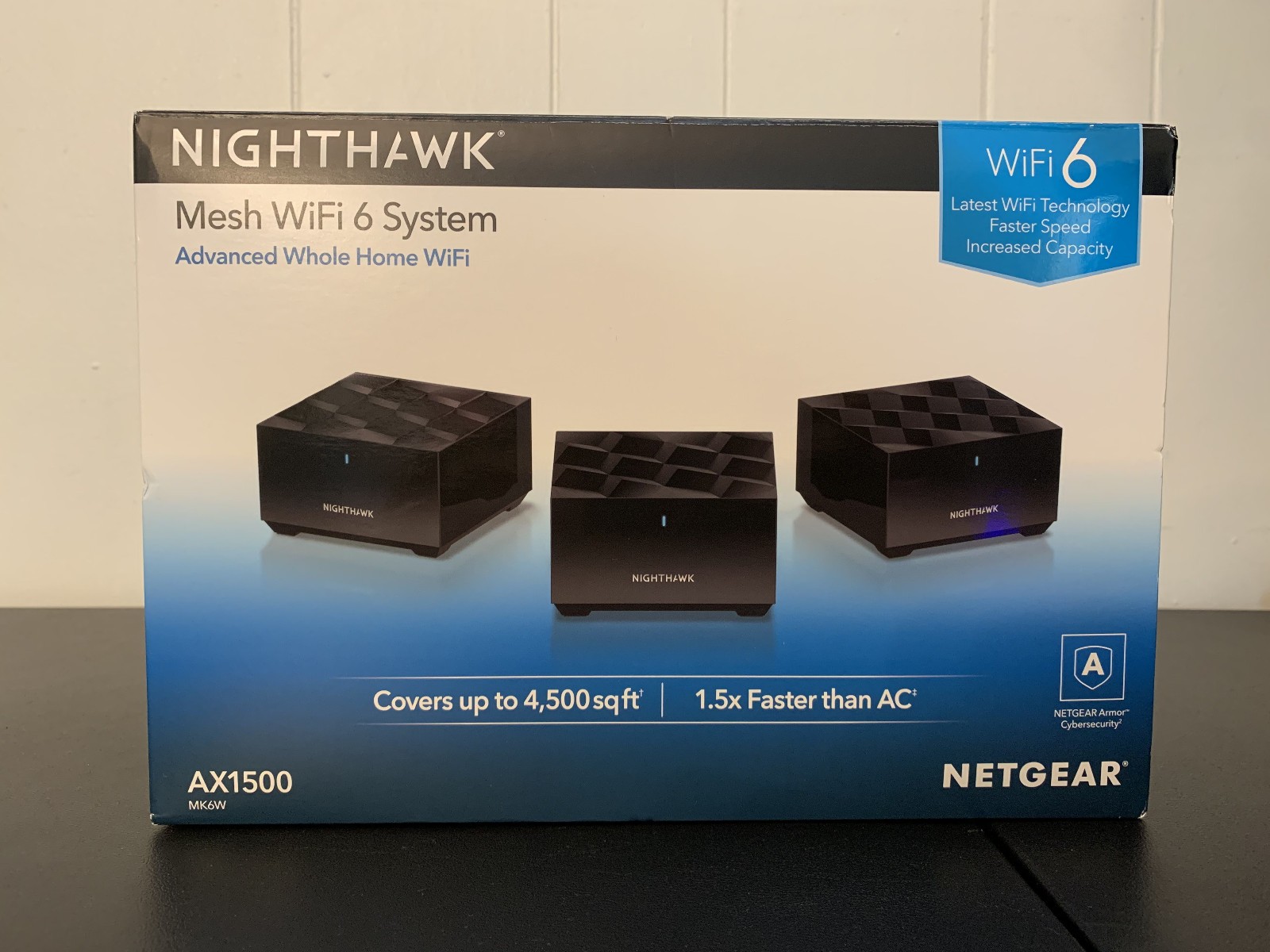 NETGEAR Nighthawk Mesh WiFi 6 System Dual Band WiFi 6 AX1500 Mesh WiFi Router