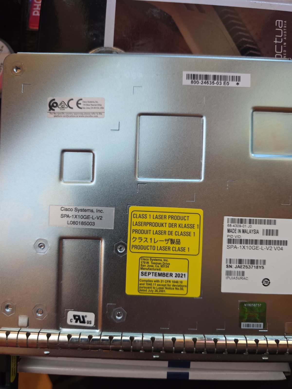 Cisco SPA1X10GELV2 10Gig Ethernet Module G2U