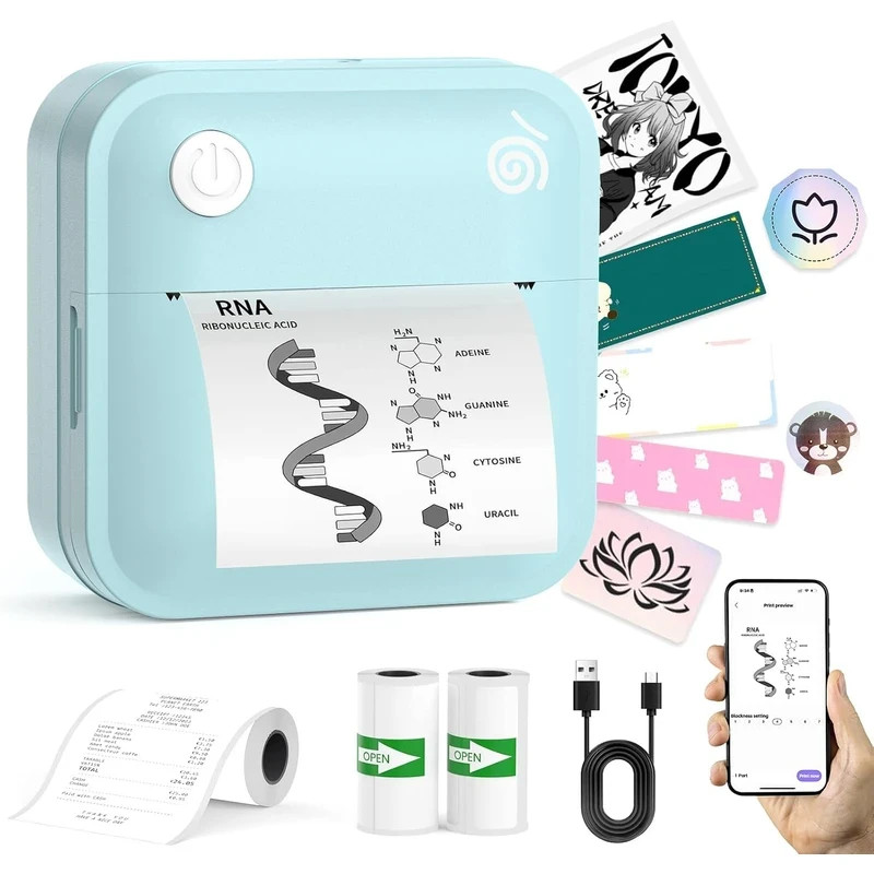 Label Maker - Portable Thermal Label Printer, Bluetooth Label Maker lopevi🔥New