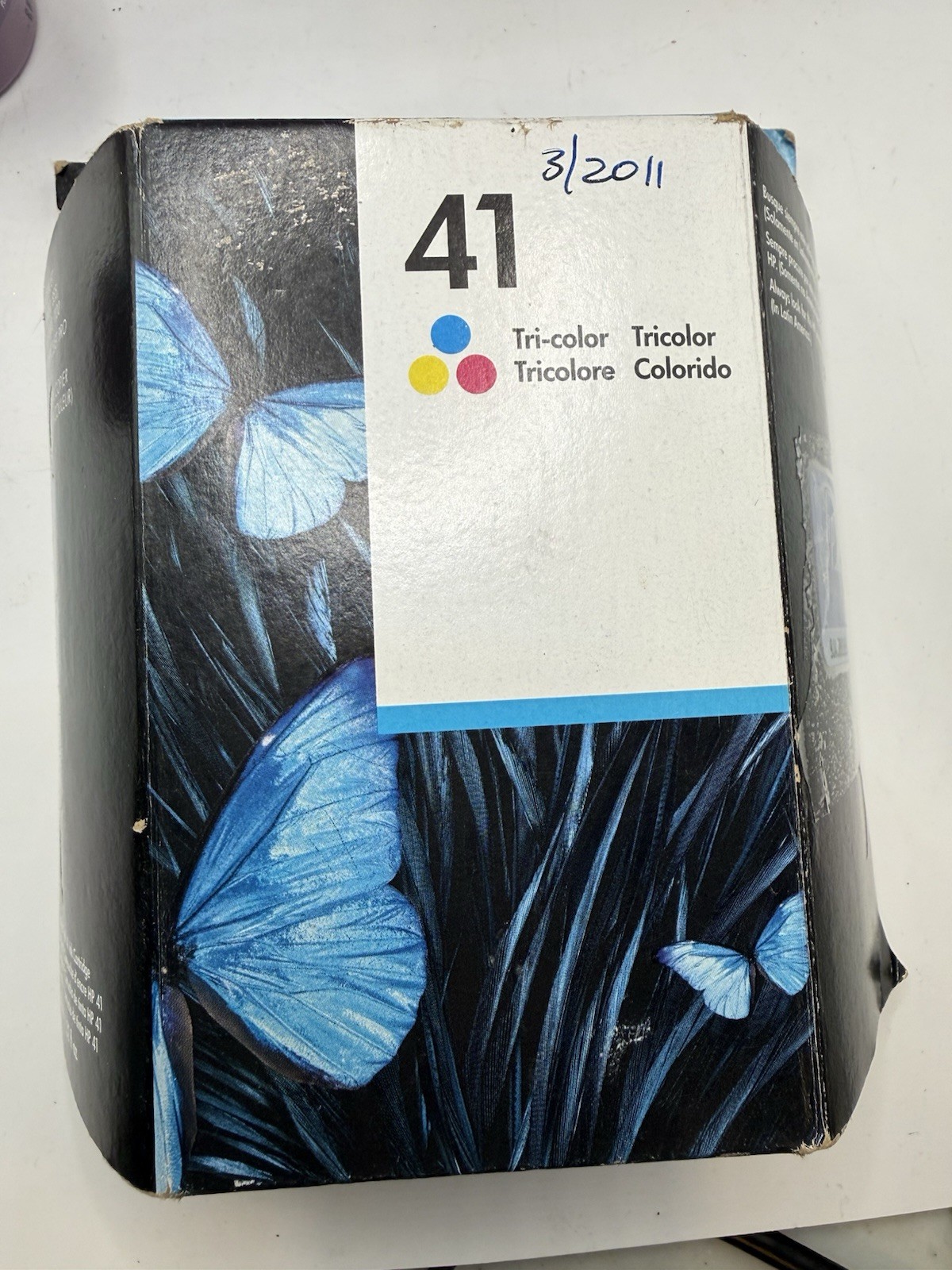HP 41 Tri-Color Ink Cartridge 51641A Genuine New/Sealed Expired 03/2011
