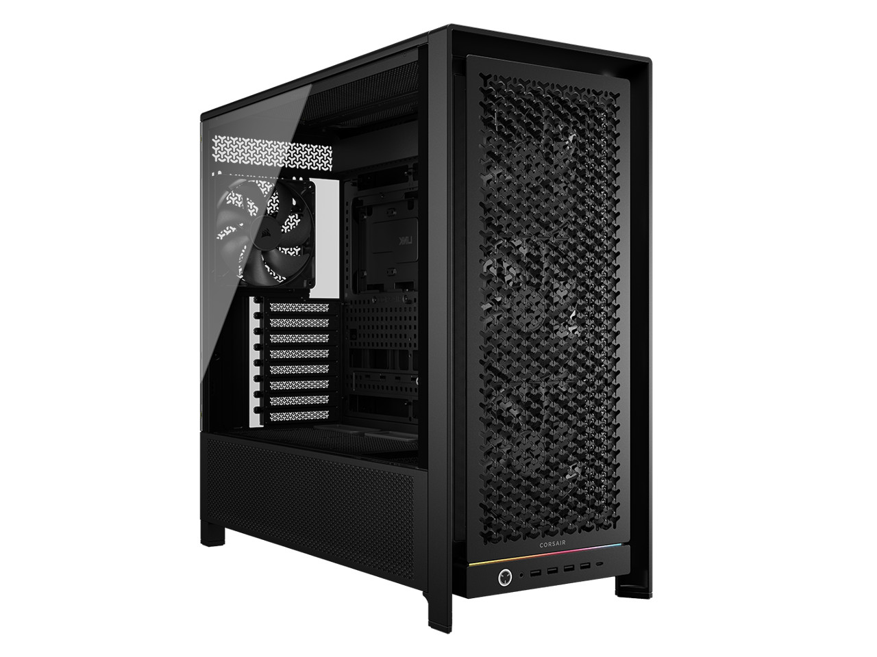 CORSAIR FRAME 5000D RS Modular High Airflow Mid-Tower PC Case, Black – Fully Cus