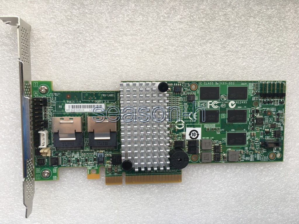 LSI00202 Megaraid SAS 9260-8i RAID controller+ 2pcs 8087 to SFF-8482 SAS cables