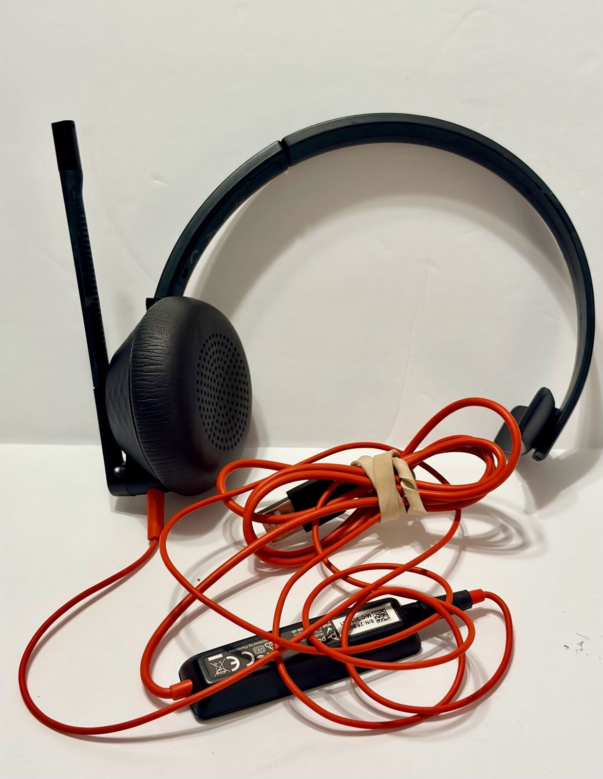 Plantronics Poly Blackwire C5200 Wired Headset USB 3.5mm Audio Black