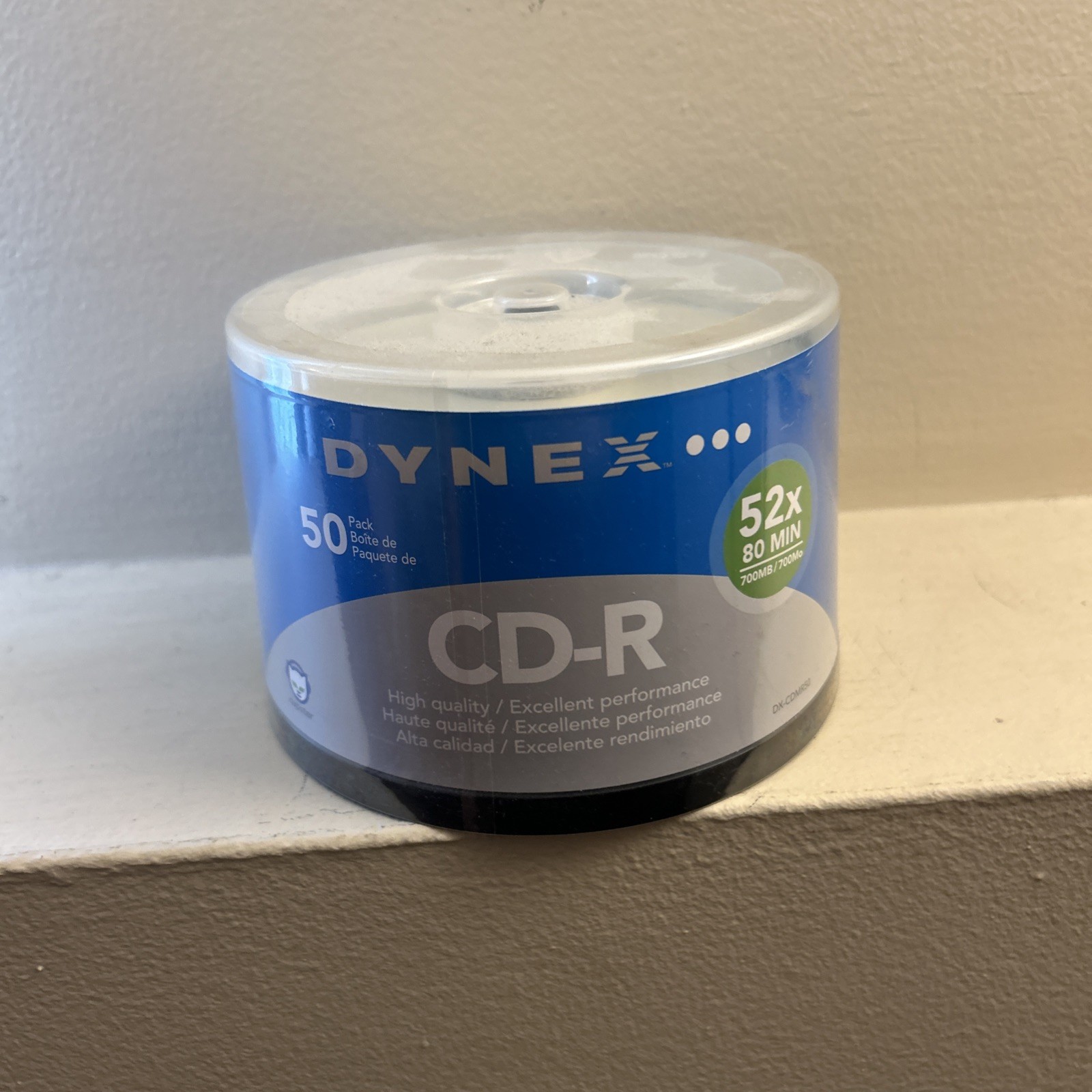 Dynex CD-R 52X 80 Min 700MB 50 Pack Recordable Compact Discs CD New