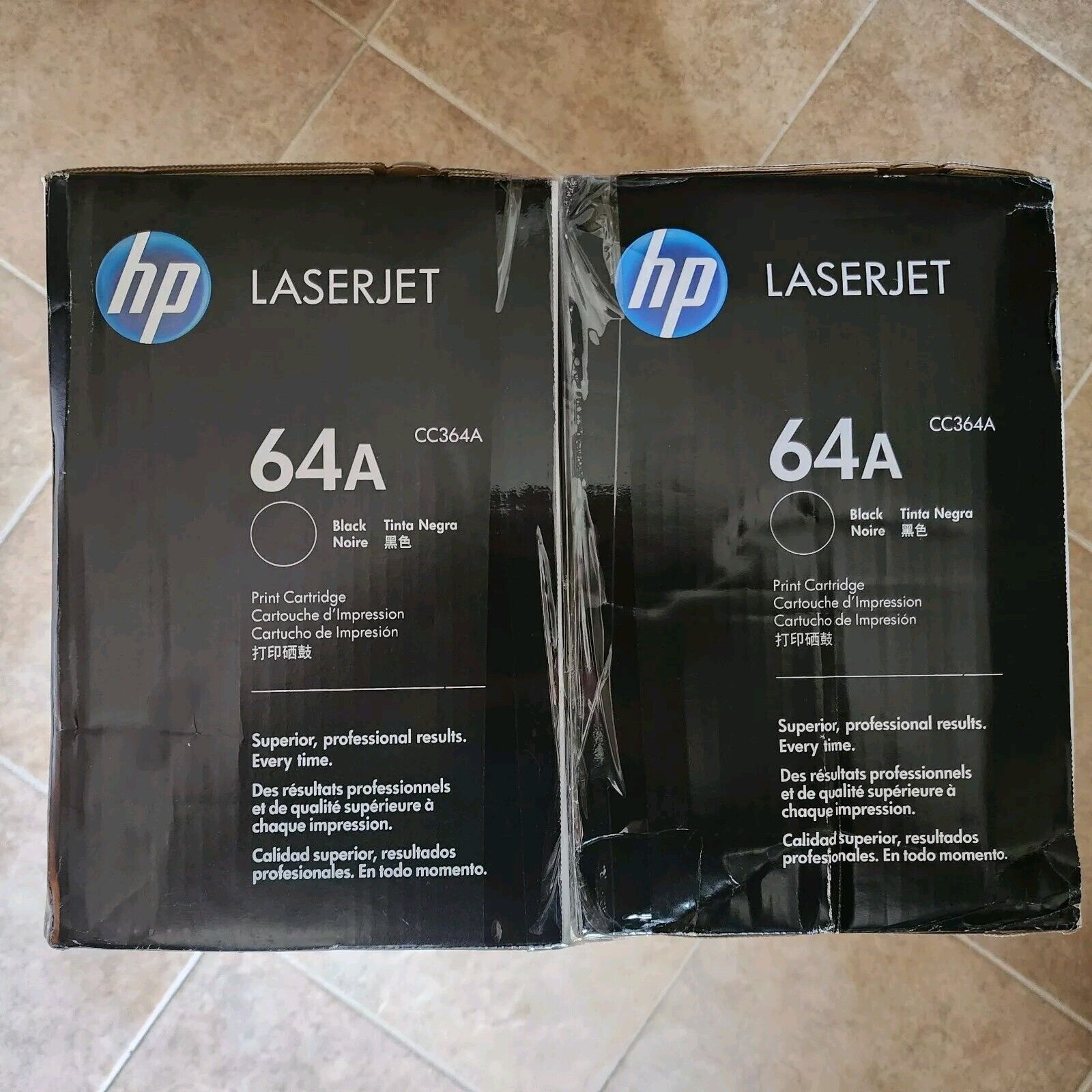 Lot of 2 NEW HP CC364A 64A Toner Cartridge P4015 Genuine SEALED BOX