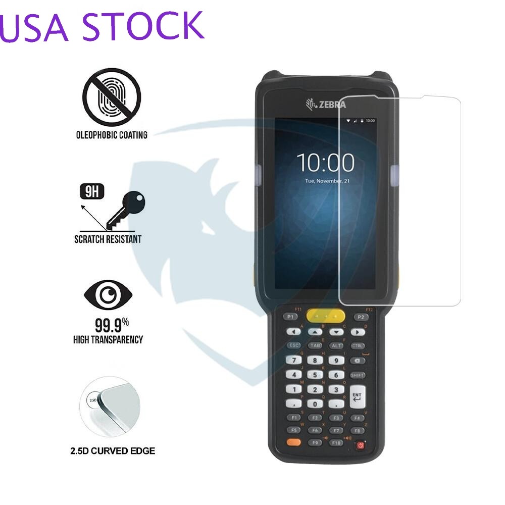 6-Packs Tempered Screen Protector Film Replacement for Zebra MC3300 Parts US