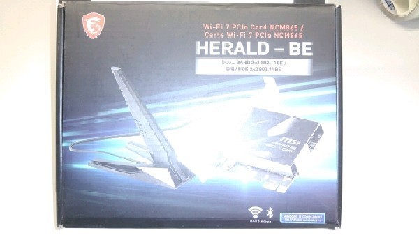 MSI Herald-BE WI-FI 7 MAX Tri-Band PCIe Expansion Card with External Antenna