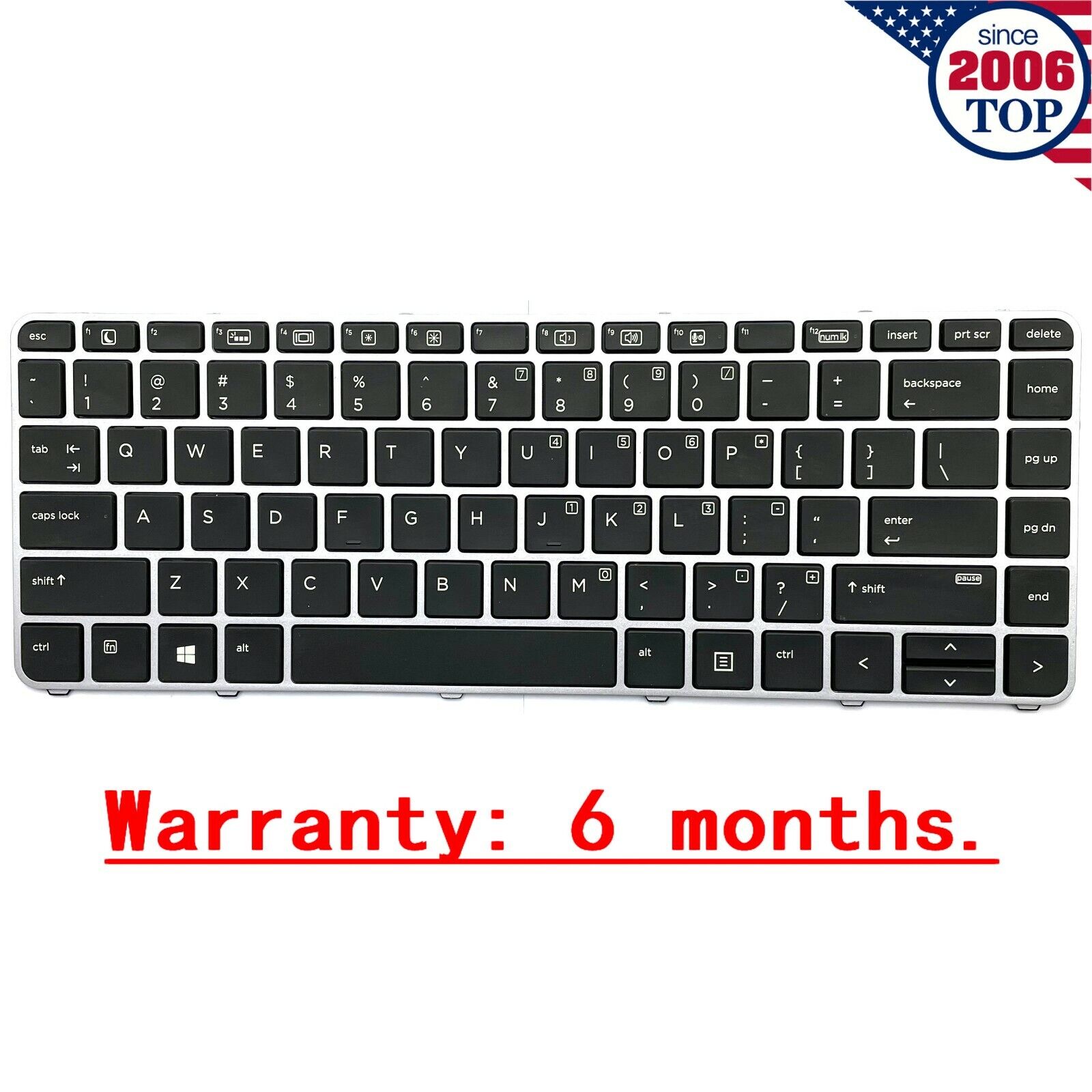 Genuine US Keyboard Backlit for HP Elitebook Folio 1040 G3 818252-001 844423-001