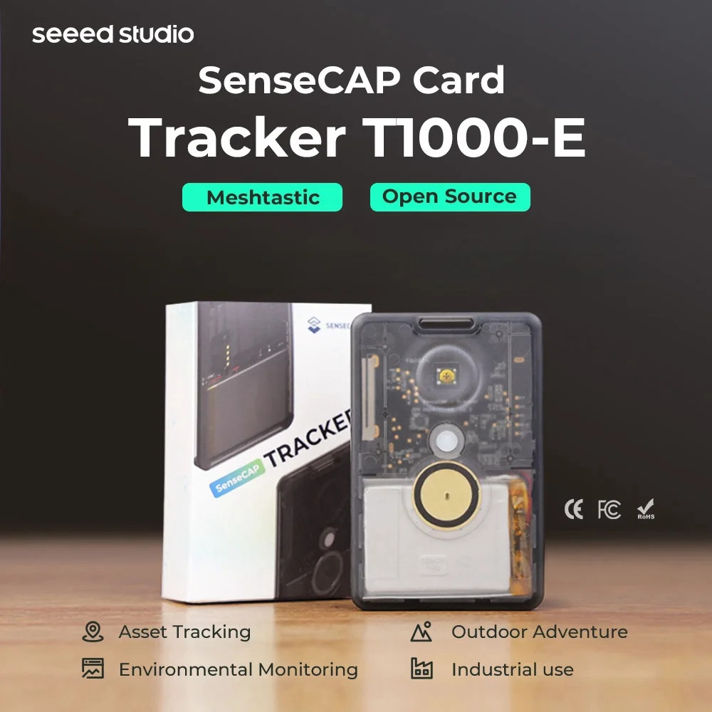 Sensecap Card Tracker T1000-E for Meshtastic Lora Tracking Outdoor, 868Mhz 915Mh