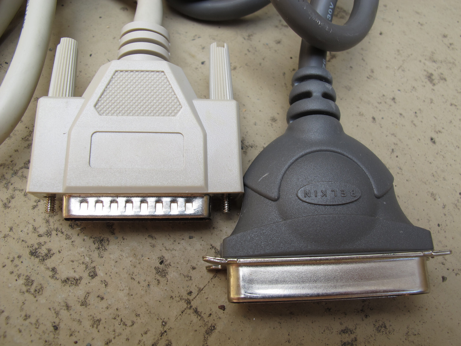 Qty 2 - NEW Parallel Printer Cable Centronics 36 Pin to DB25 Pin  BELKIN PRO