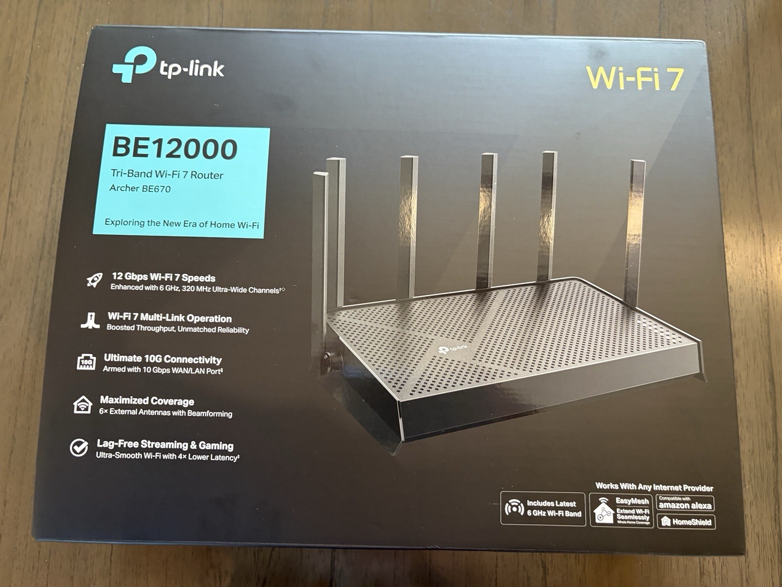 TP-Link Archer BE12000 Tri-Band Wi-Fi 7 Router (Archer BE670) 12 GPS, 6 GHz….