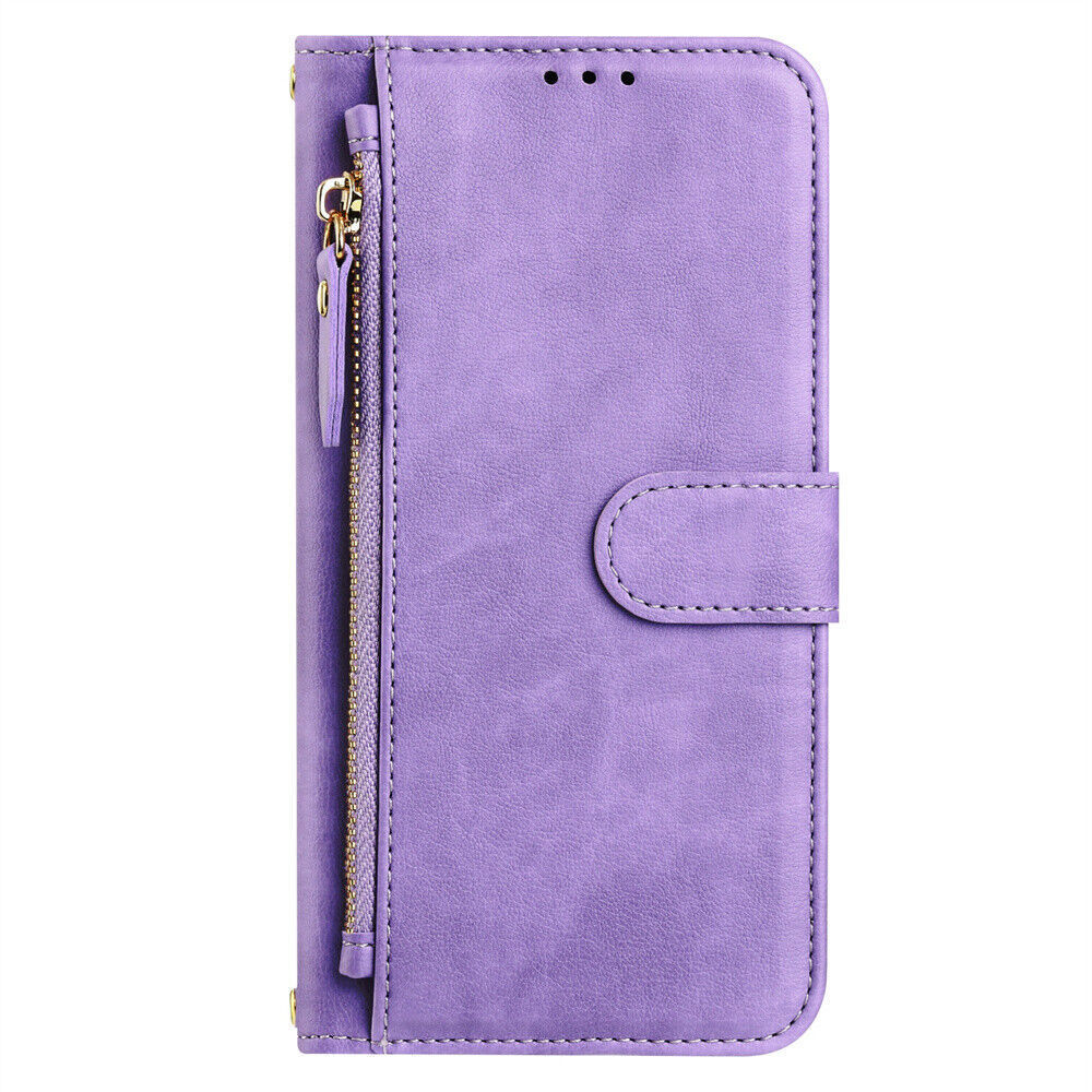 Luxury Zipper Leather Wallet Cover Case for A15 A55 A16 A06 A35 A53 A32 A24 A05