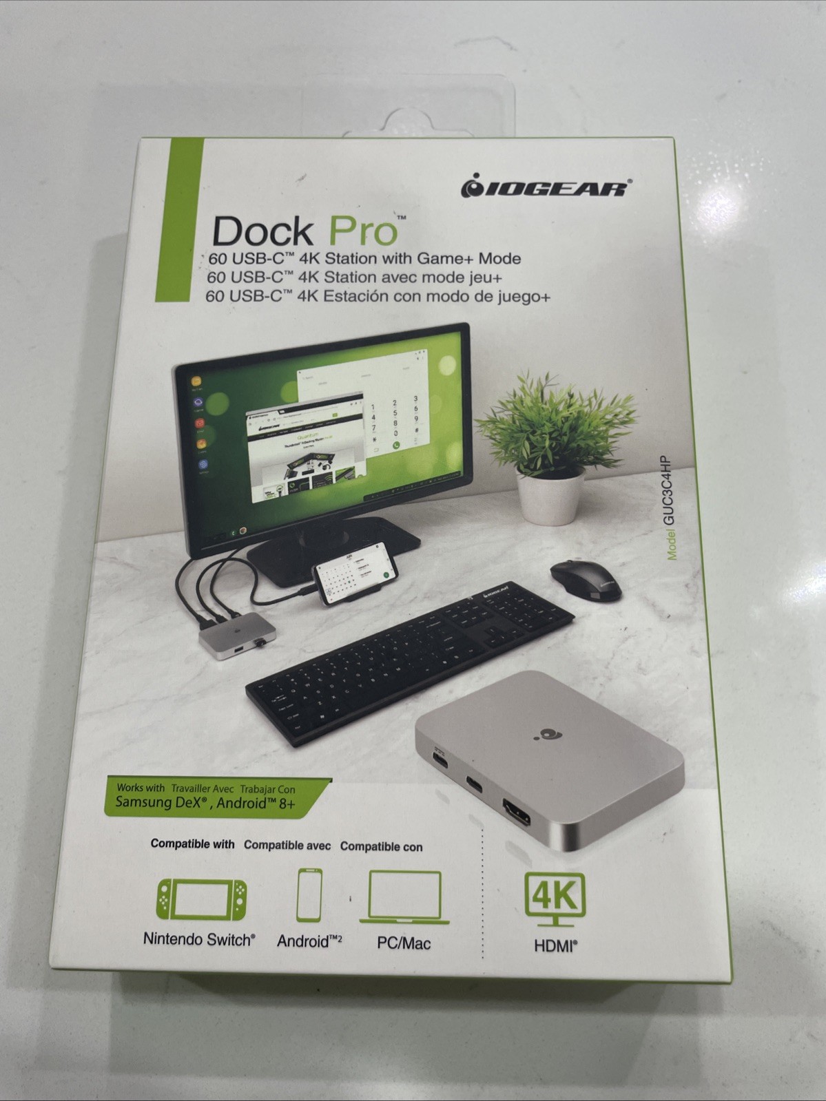 🔌 IOGEAR Dock Pro 60 USB-C 4K Docking Station GUC3C4HP Game+ Mode NEW