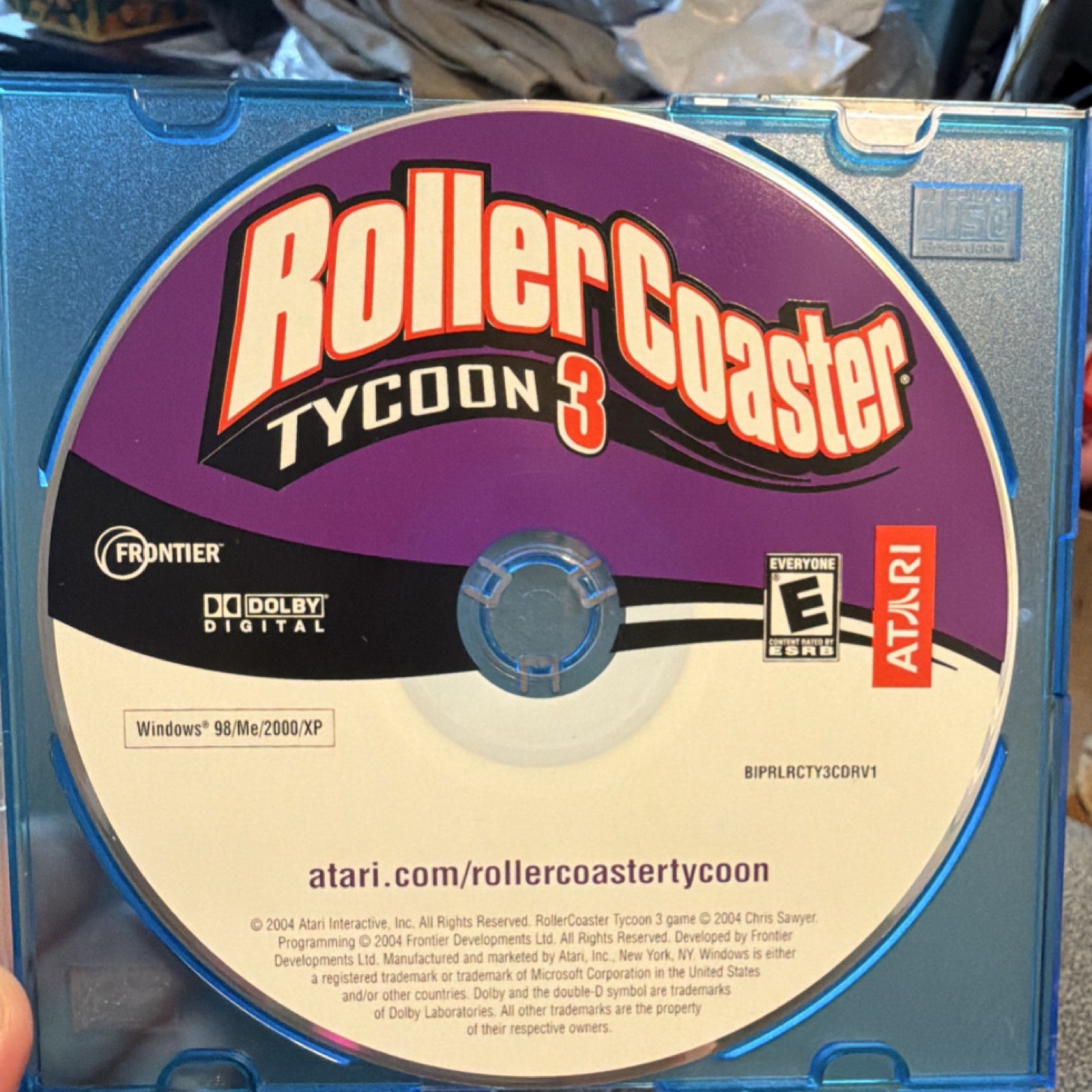 Atari RollerCoaster Tycoon 3 Simulation PC Game CD Windows 98/Me/2000/XP English