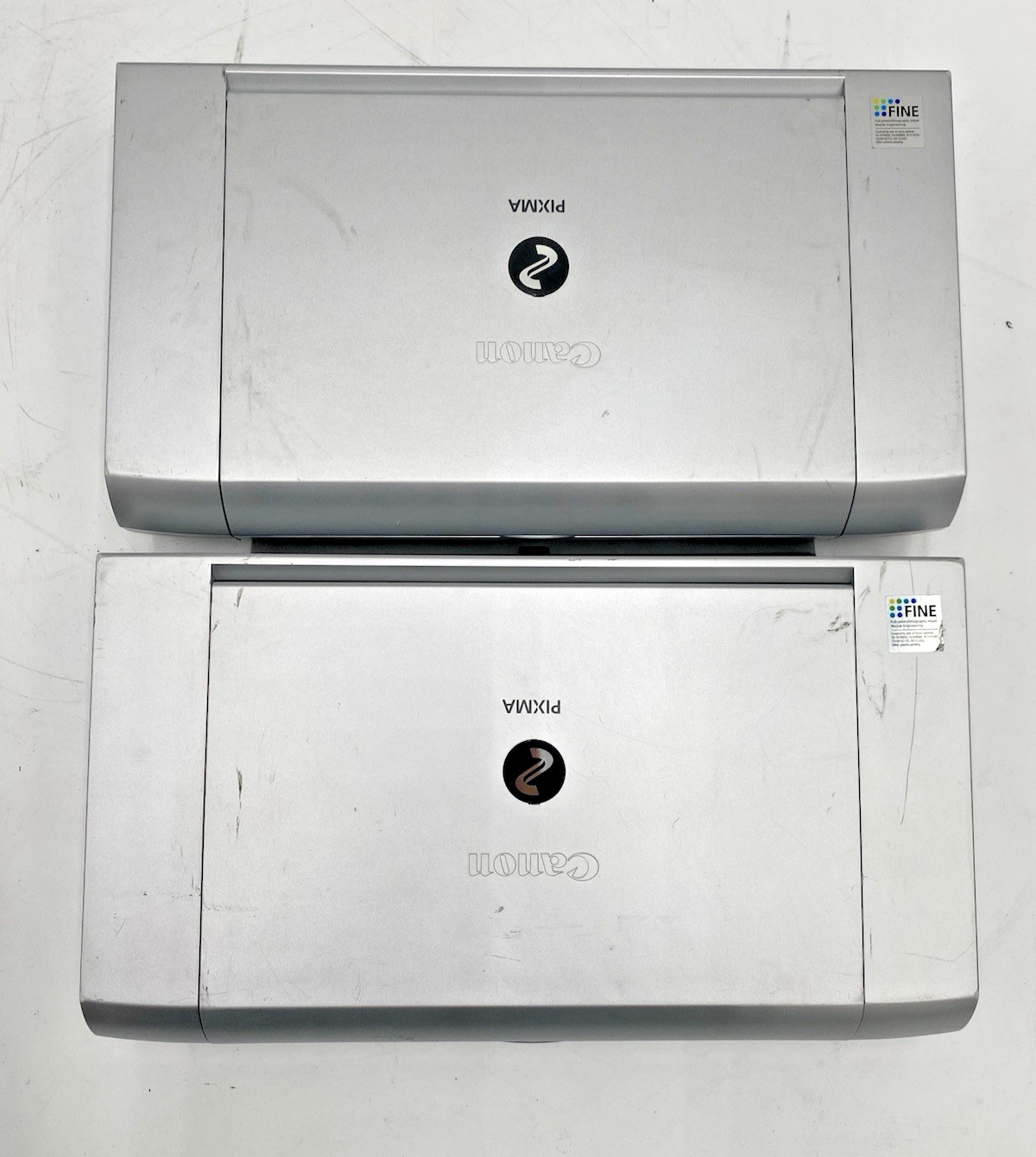 LOT OF 2 Canon PIXMA IP90 Mobile Inkjet Printer K10249 -NO POWER ADAPTER
