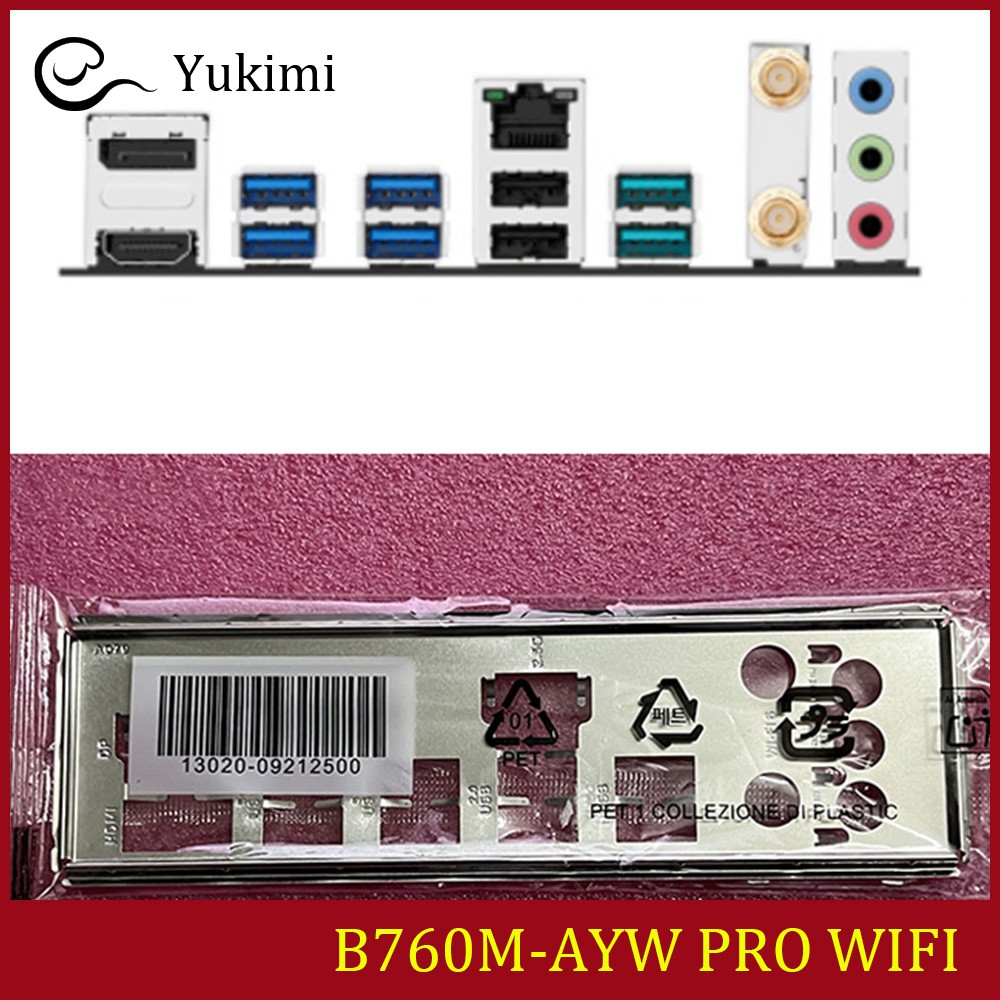 NEW FOR ASUS B760M-AYW PRO WIFI Ｍotherboard I/O Shield Backplate