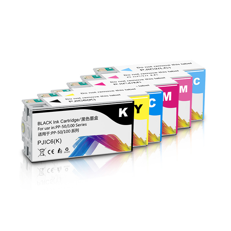 6PC PJIC1- PJIC6 Compatible Ink Cartridge For Ep PP-100N PP-50 PP-50BD PP-100 II