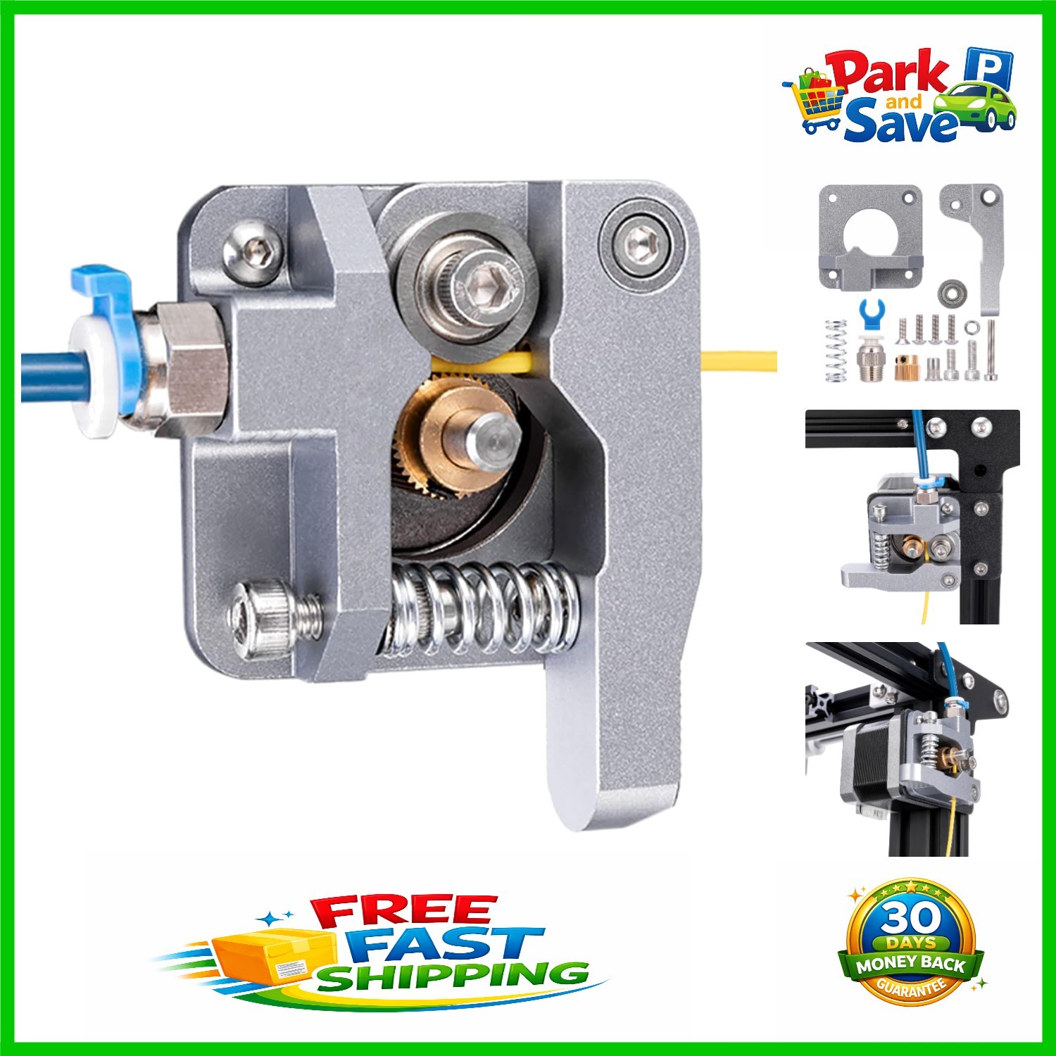 High-Performance Aluminum Extruder for Ender 3/5 Pro - Lasts Longer Than Plastic
