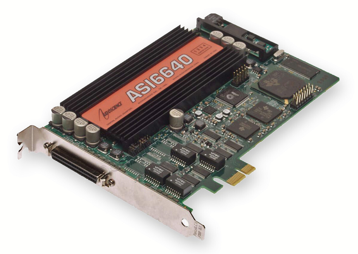 AudioScience ASI6640 PCIe Multichannel Broadcast Sound Card Balanced Audio XLR