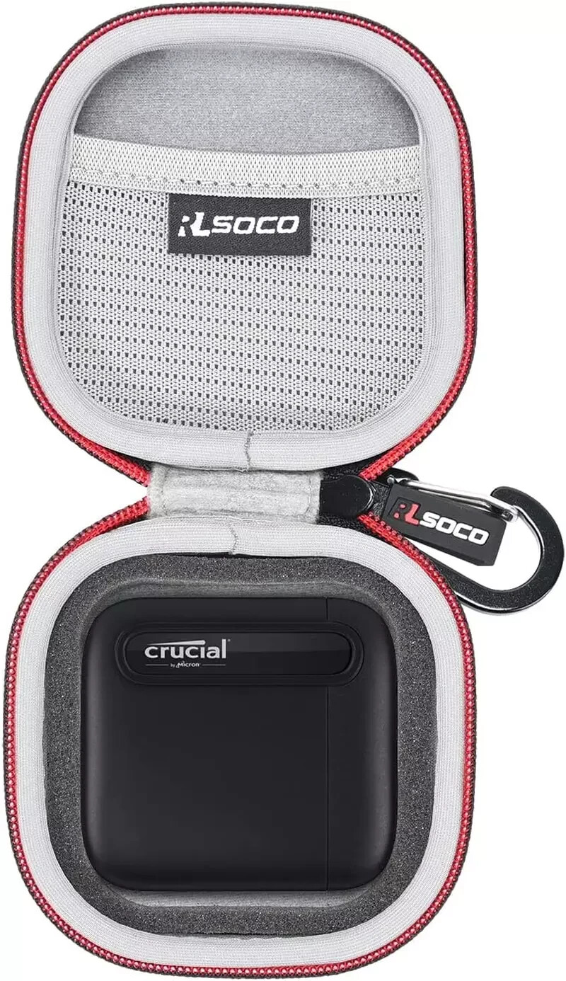 RLSOCO Hard Case for Crucial X6/X9 Pro/X10 Pro Portable SSD 1TB/2TB/4TB/500GB Ex