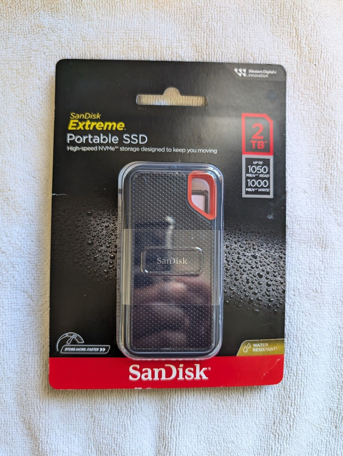 SANDISK EXTREME PORTABLE SSD 2TB SDSSDE61-2T00-AW25 Solid State Drive BRAND NEW