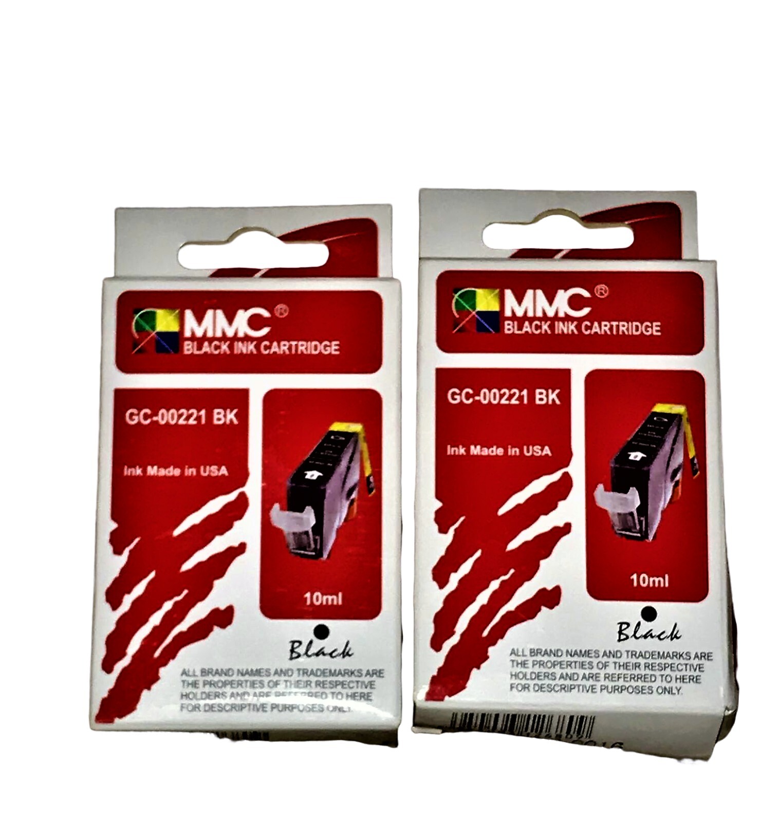 2 New Unused Open Box Canon PIXMAGC-00221 BK MMC Black Ink Cartridge Set Printer