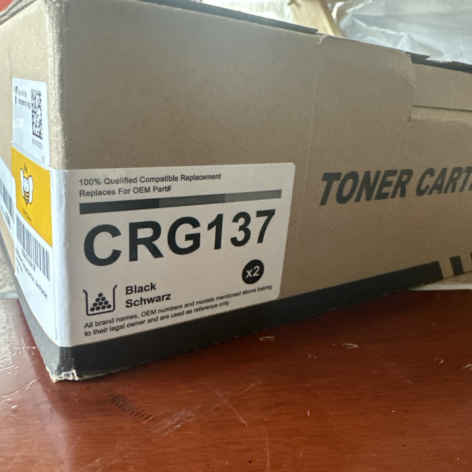 Laser CRG137 Black Toner Cartridge 2pack