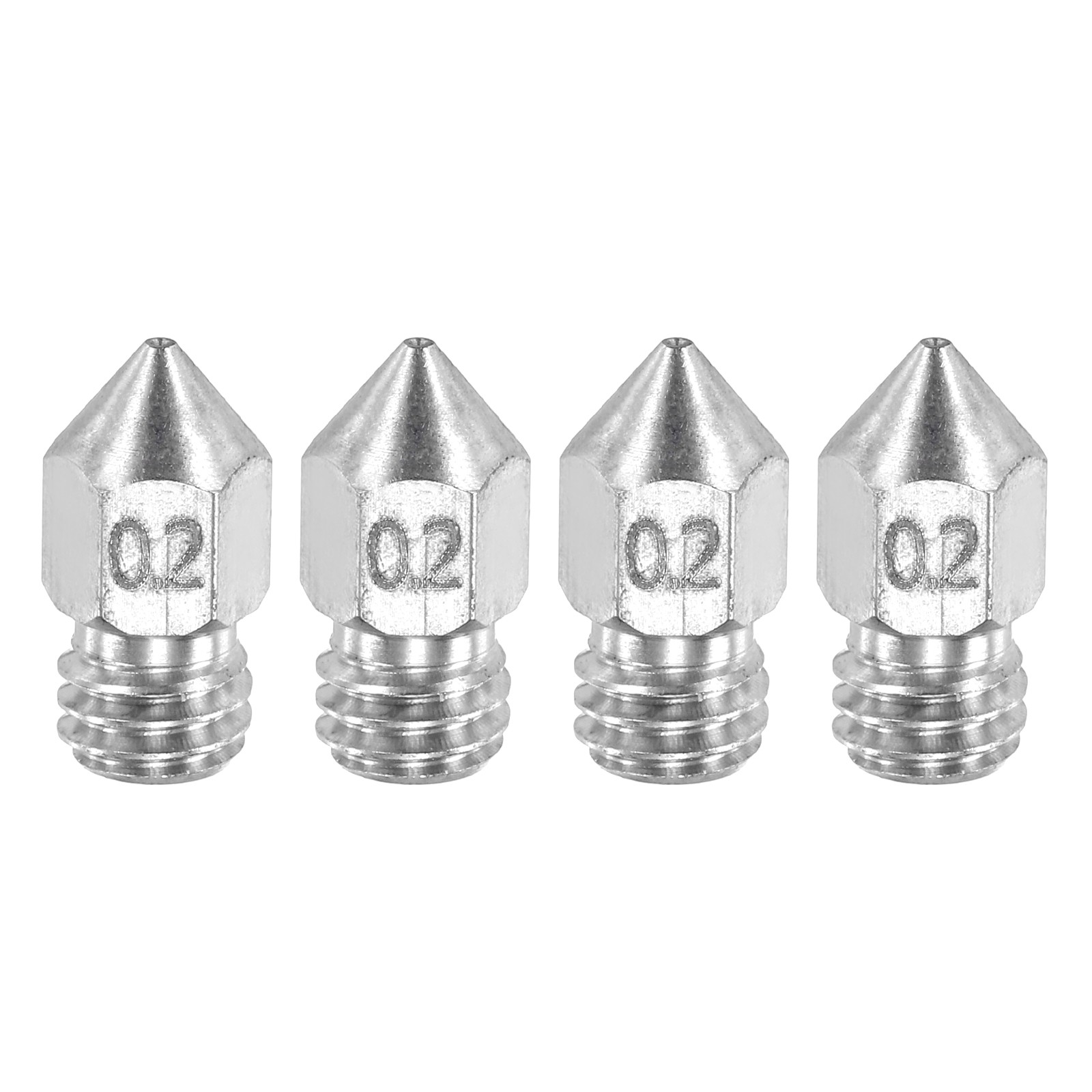MK8 Nozzles 0.2mm 3D Printer Extruder Nozzle for 1.75mm Filament Pack of 4