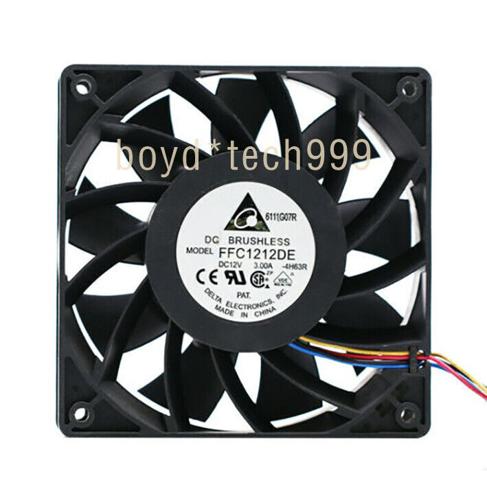 cooling fan For Delta FFC1212DE 120mm 12cm PWM 252CFM 12038 DC 12V 4 wires 3.0A
