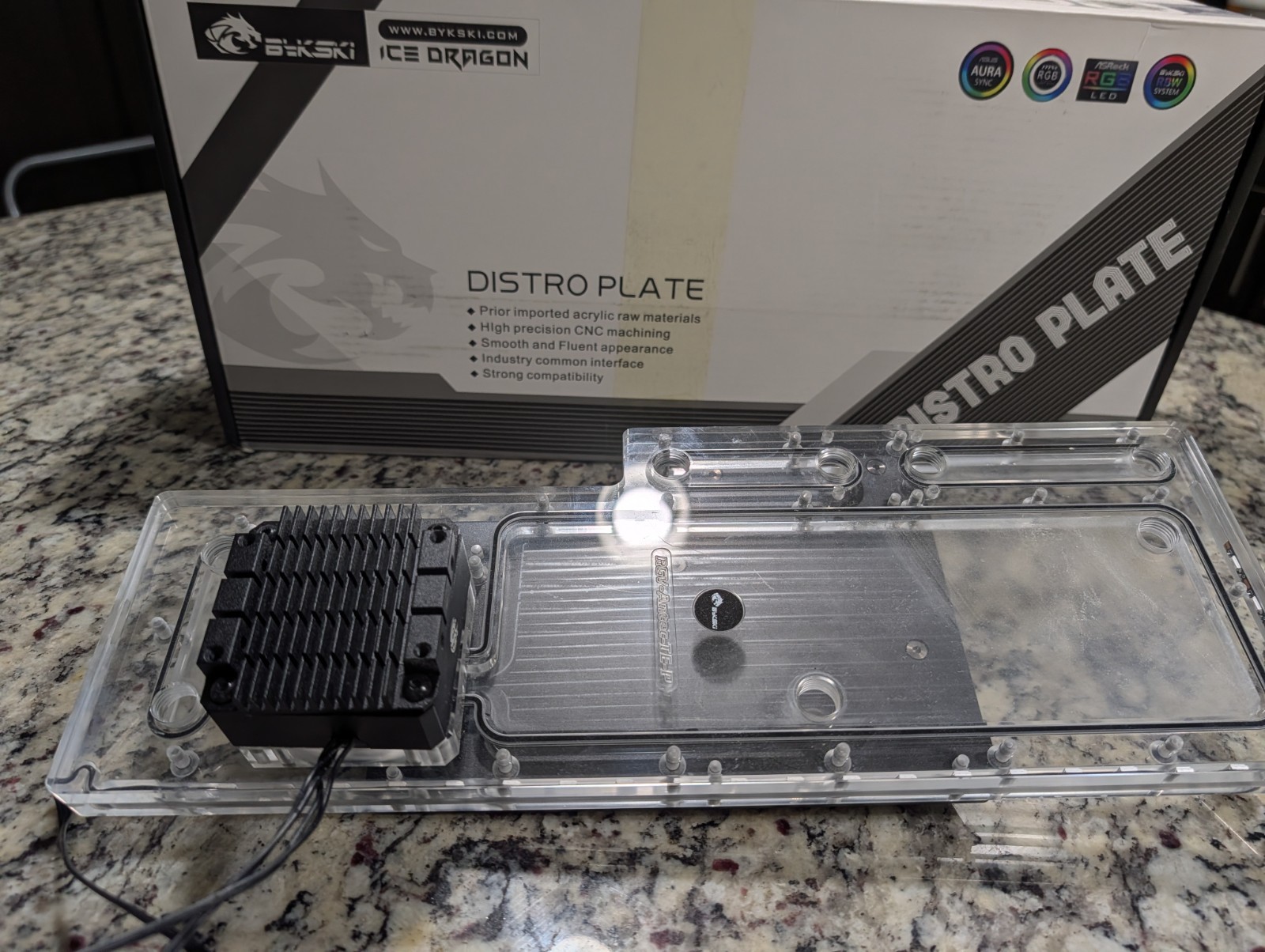 Bykski Distro Plate w/Pump Antec Torque RGV-Antec-TE-P 5V ARGB Cooling