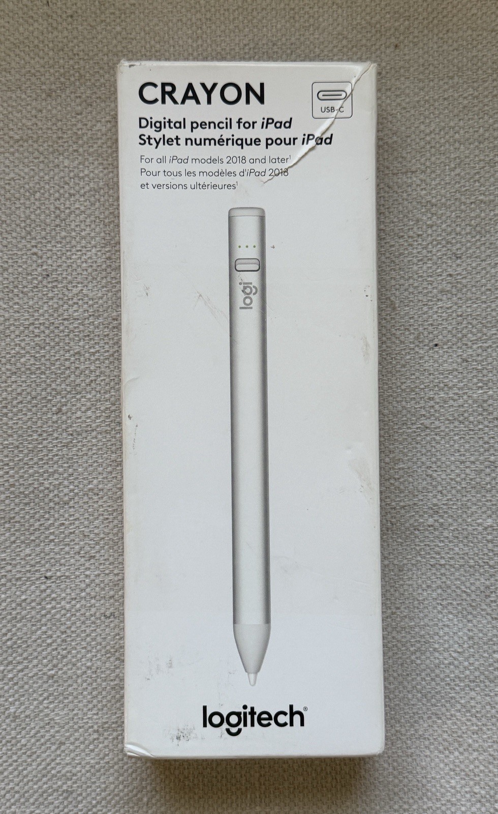 New Logitech Crayon Digital Pencil For Apple iPad 2018 And Up USB-C (A1)