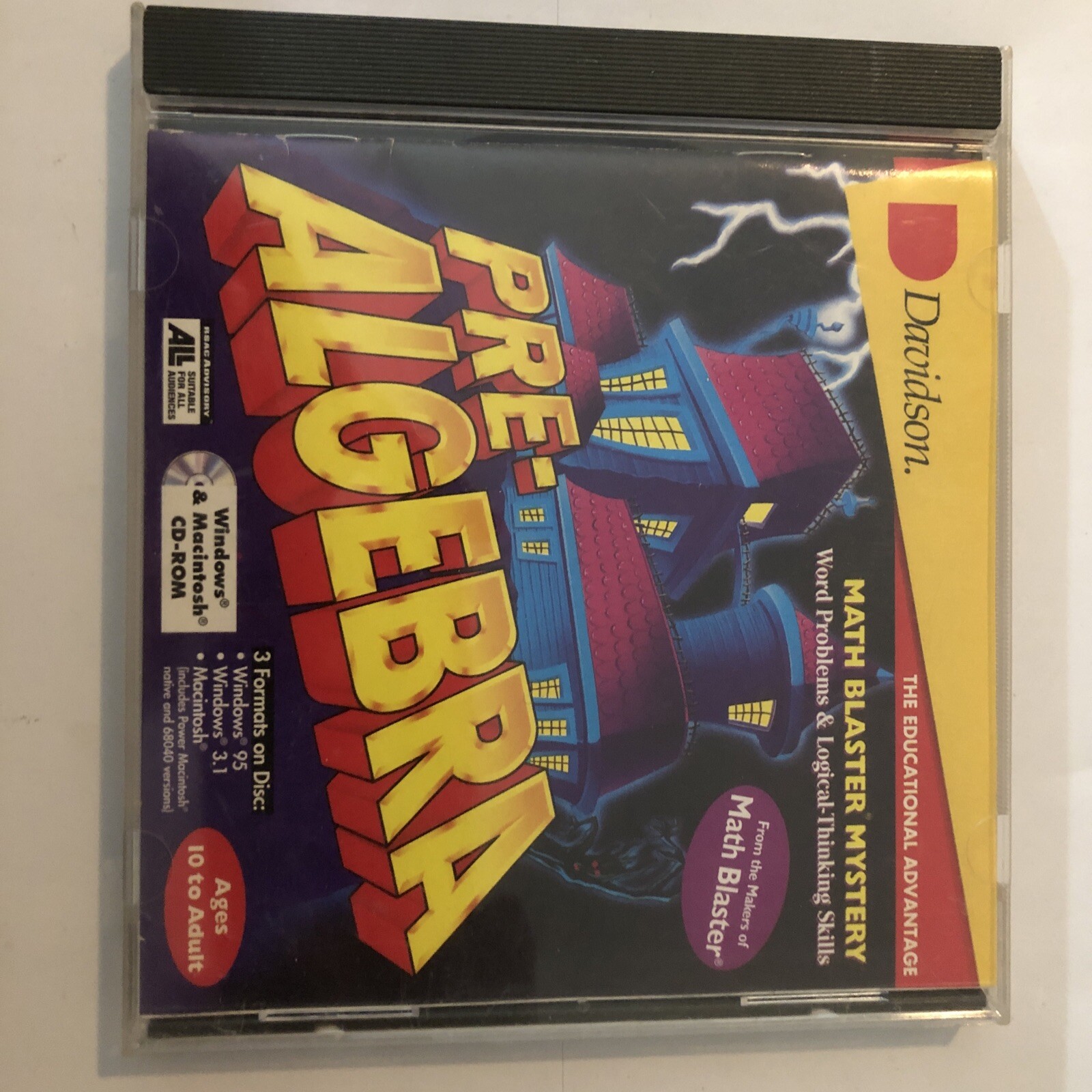 Pre- Algebra  Word Problems and Logical Thinking Skills by Davidson CD-ROM 1994