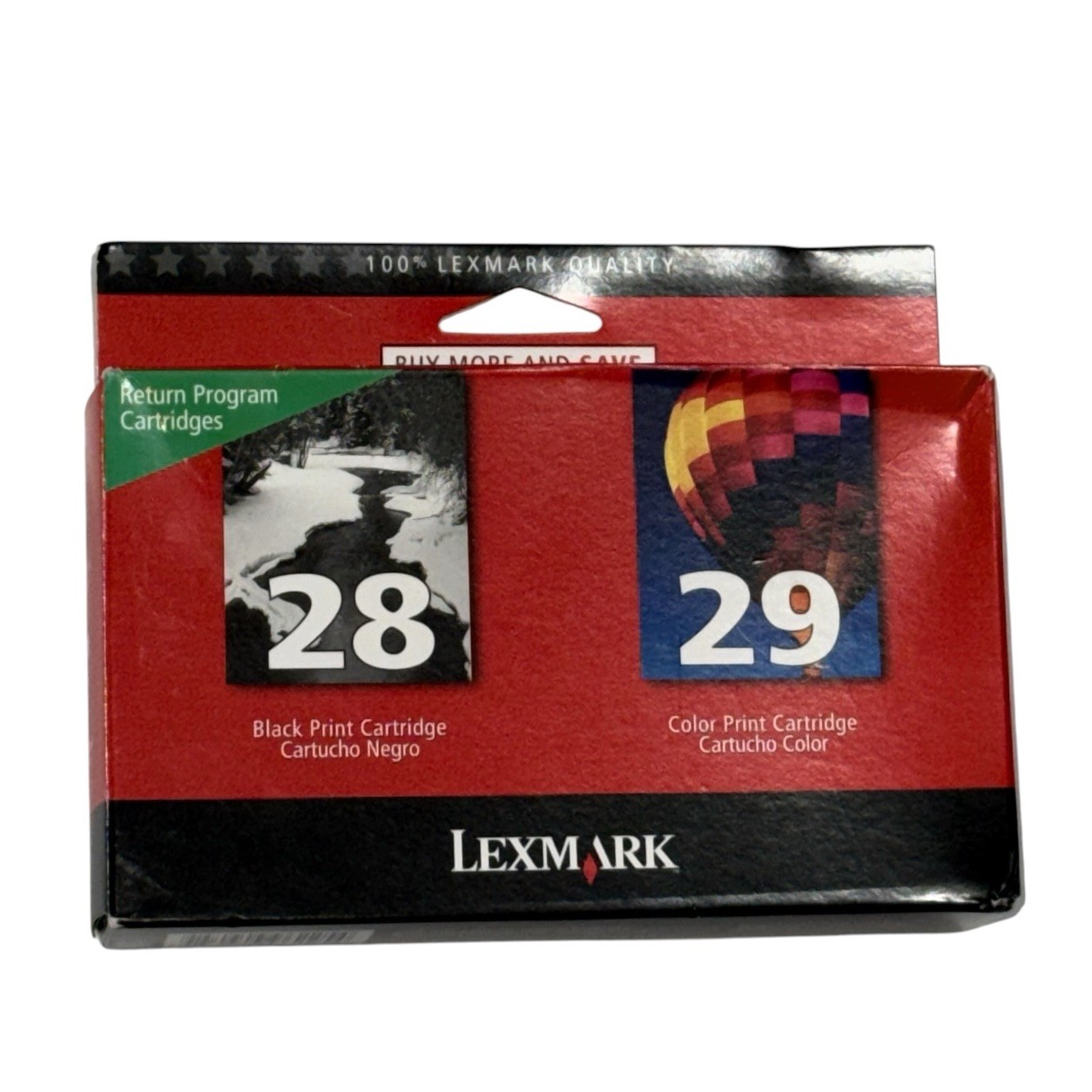 New Lexmark Combo 28 Black 29 Color Genuine Ink Cartridges For X Series X5495
