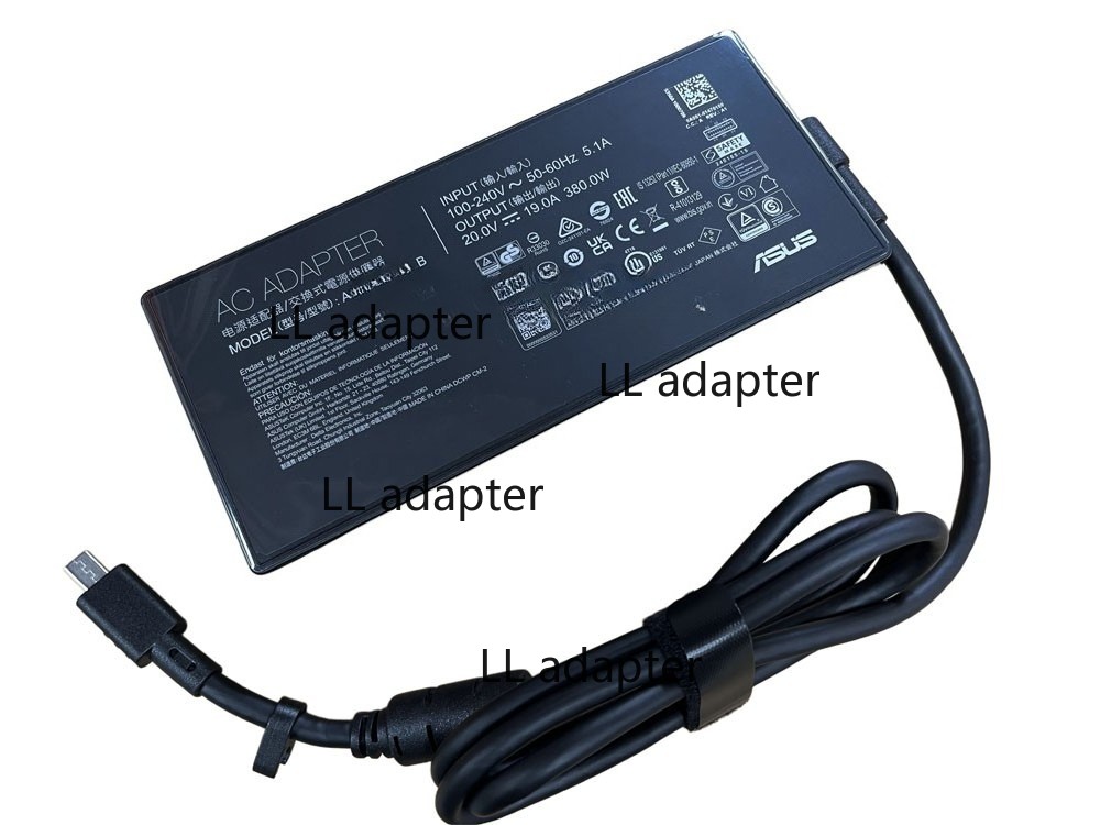 Genuine 20V 19A 380W AC Adapter Charger For ASUS ROG Strix SCAR 18 G835LX-XS98