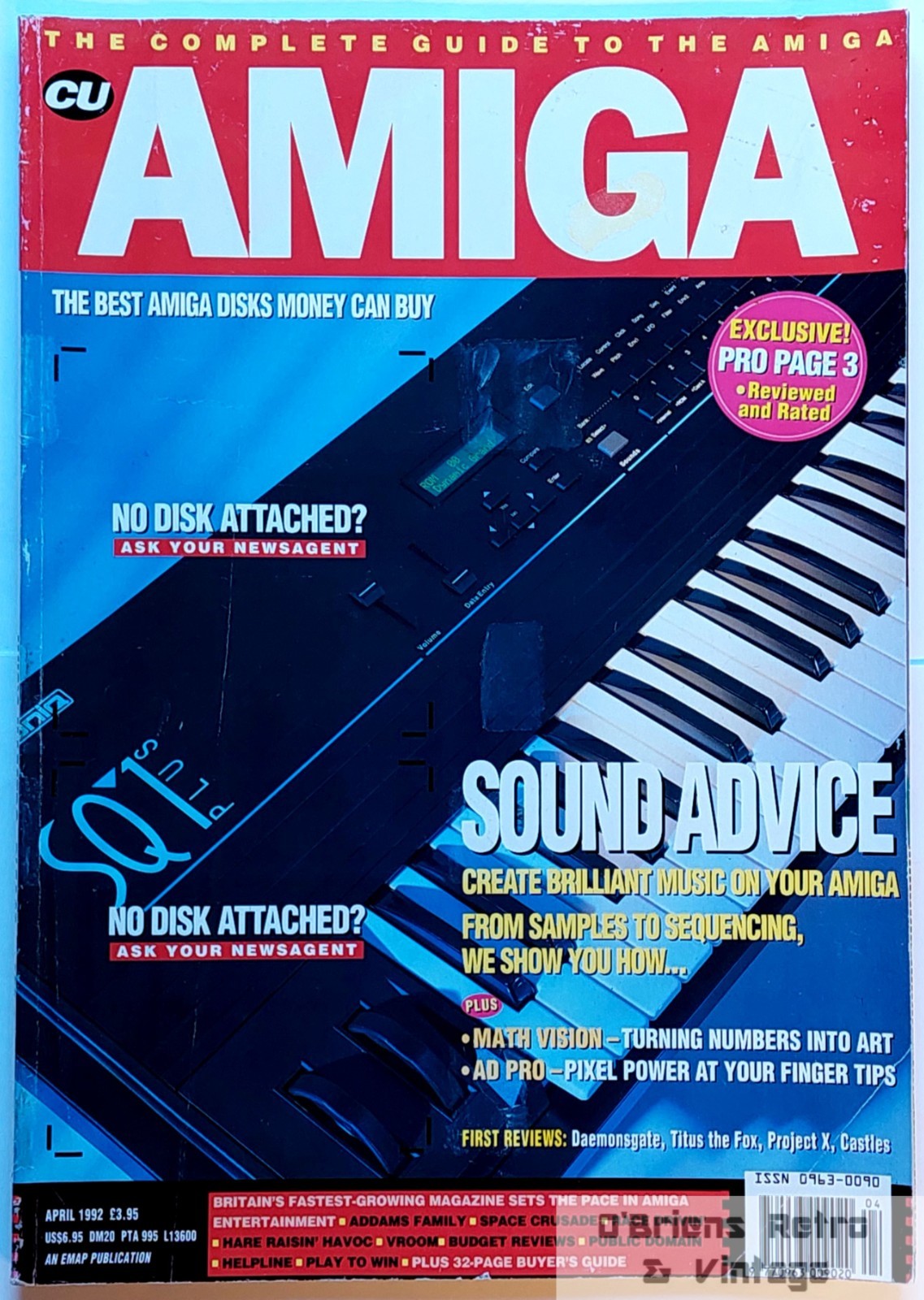 CU Amiga April 1992 - Sound Advice - Create Brilliant Music On Your Amiga