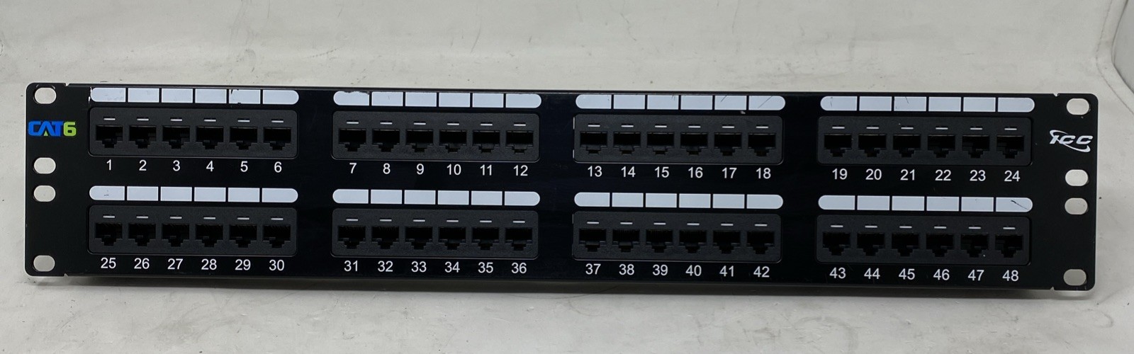 Icc Icmpp04860 Patch Panel- Cat 6- 48-Port- 2 Rms