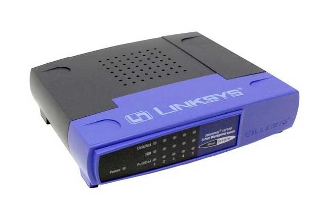 Linksys EZXS55W V.3 5-Port  10/100 Workgroup Switch
