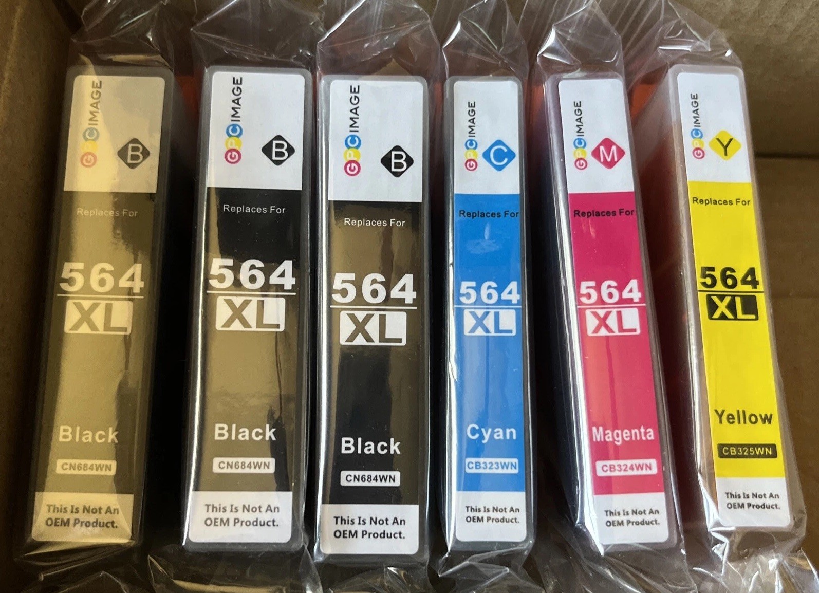 GPC Image 6 Pack Compatible Ink Replacement for HP 564XL DeskJet 3520 3522