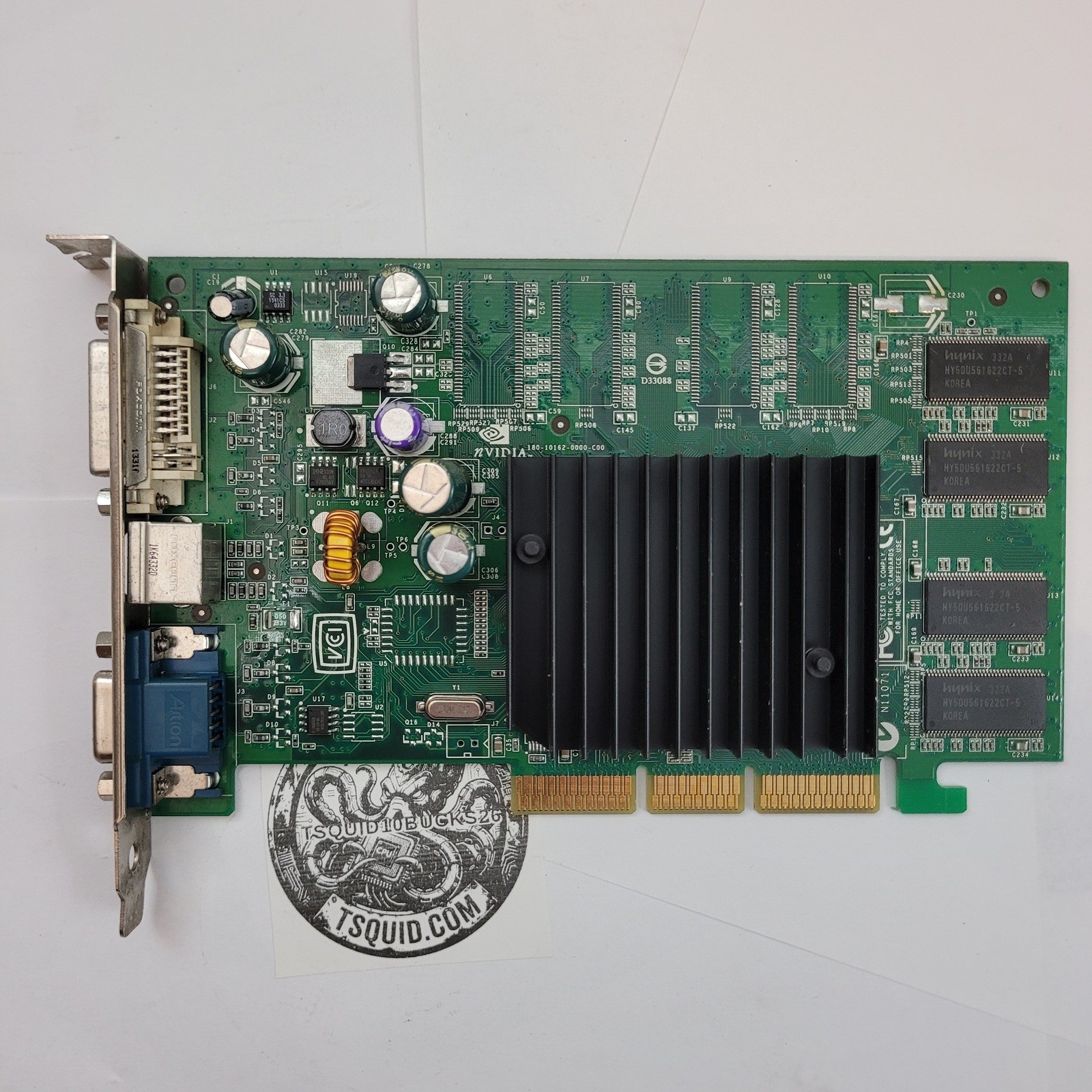 NVIDIA Graphics Card 180-10162-0000-C00 GeForce FX 5200 128MB AGP 8X DVI VGA
