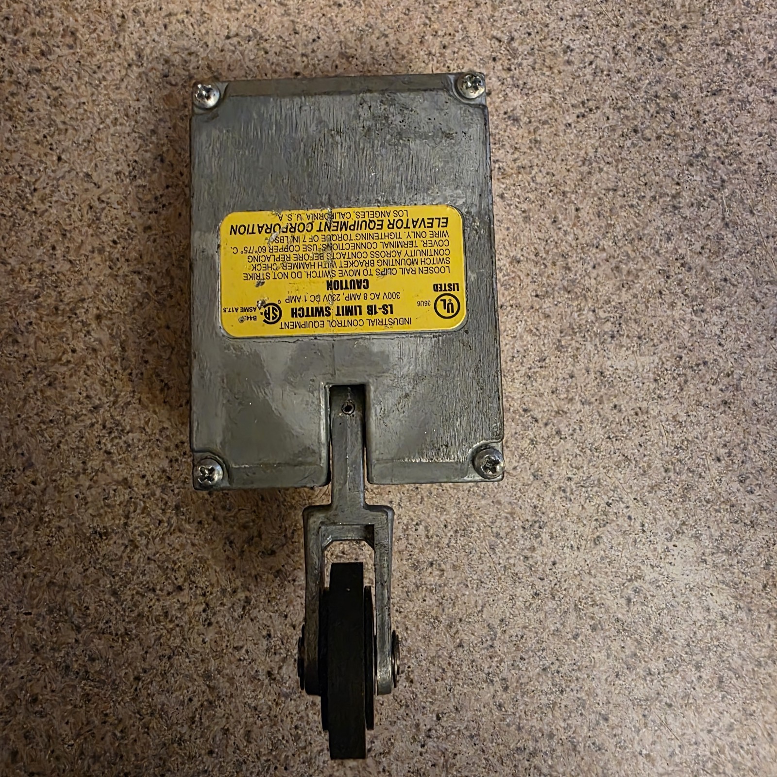 EECO LS-1B Limit Switch Elevator Equipment Corp Industrial Control NEW NO BOX