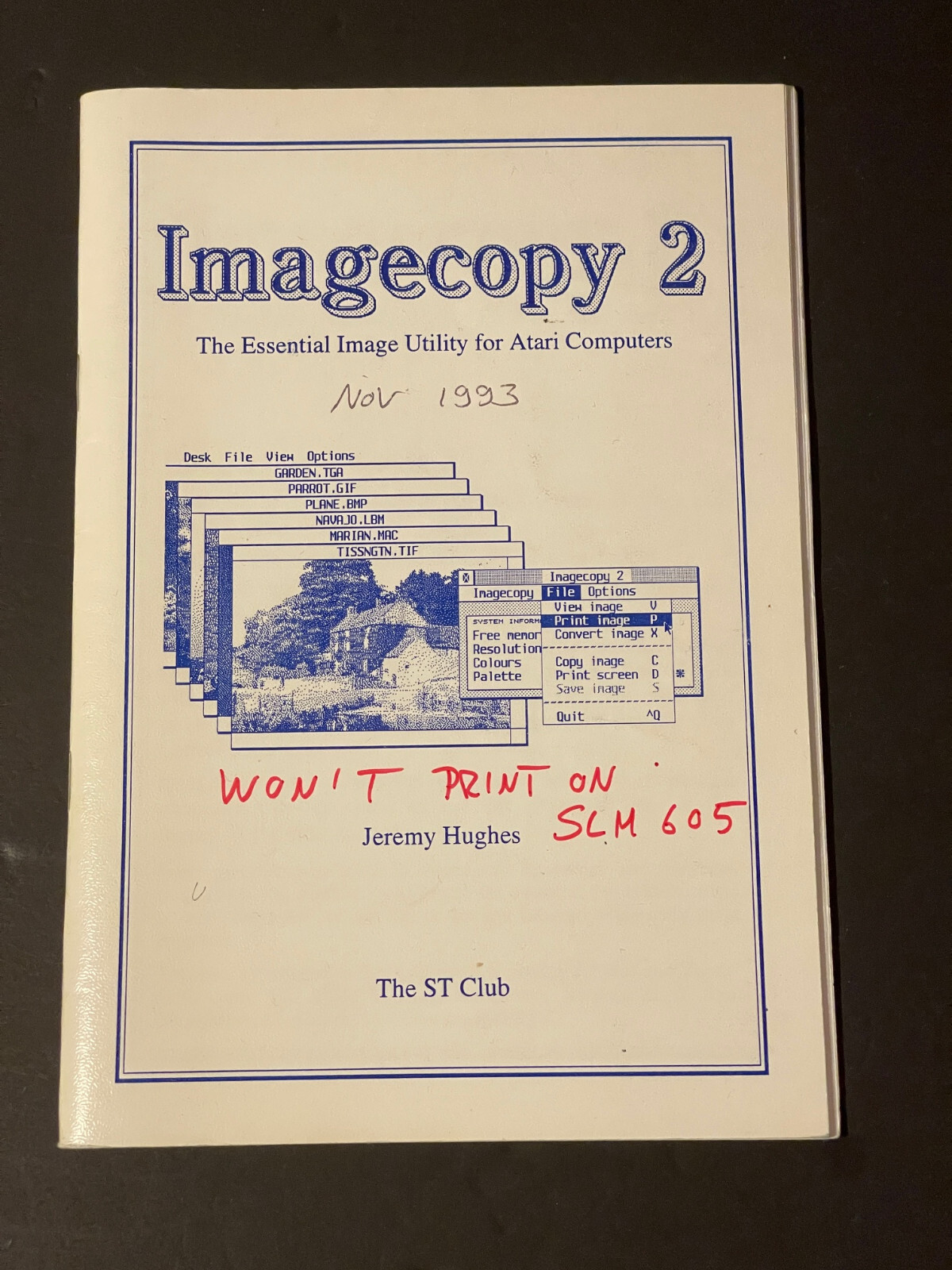 Imagecopy 2 utility for Atari+UIS III Universal Item Selector Atari ST A&D SW