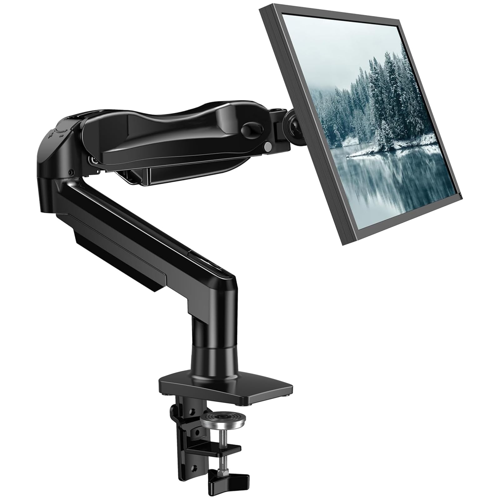 HUANUO HNSS6 Single Monitor Arm 13-32 Inch Vesa Mount 4.4-19.8lbs